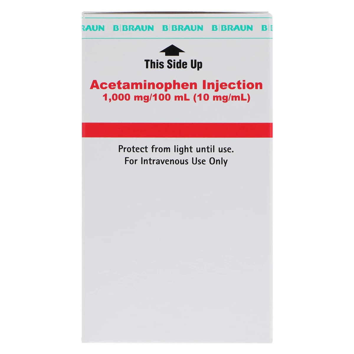 B. Braun Acetaminophen Injection 10 mg/mL, 100 mL IV Bag, 24/Case thumbnail 5