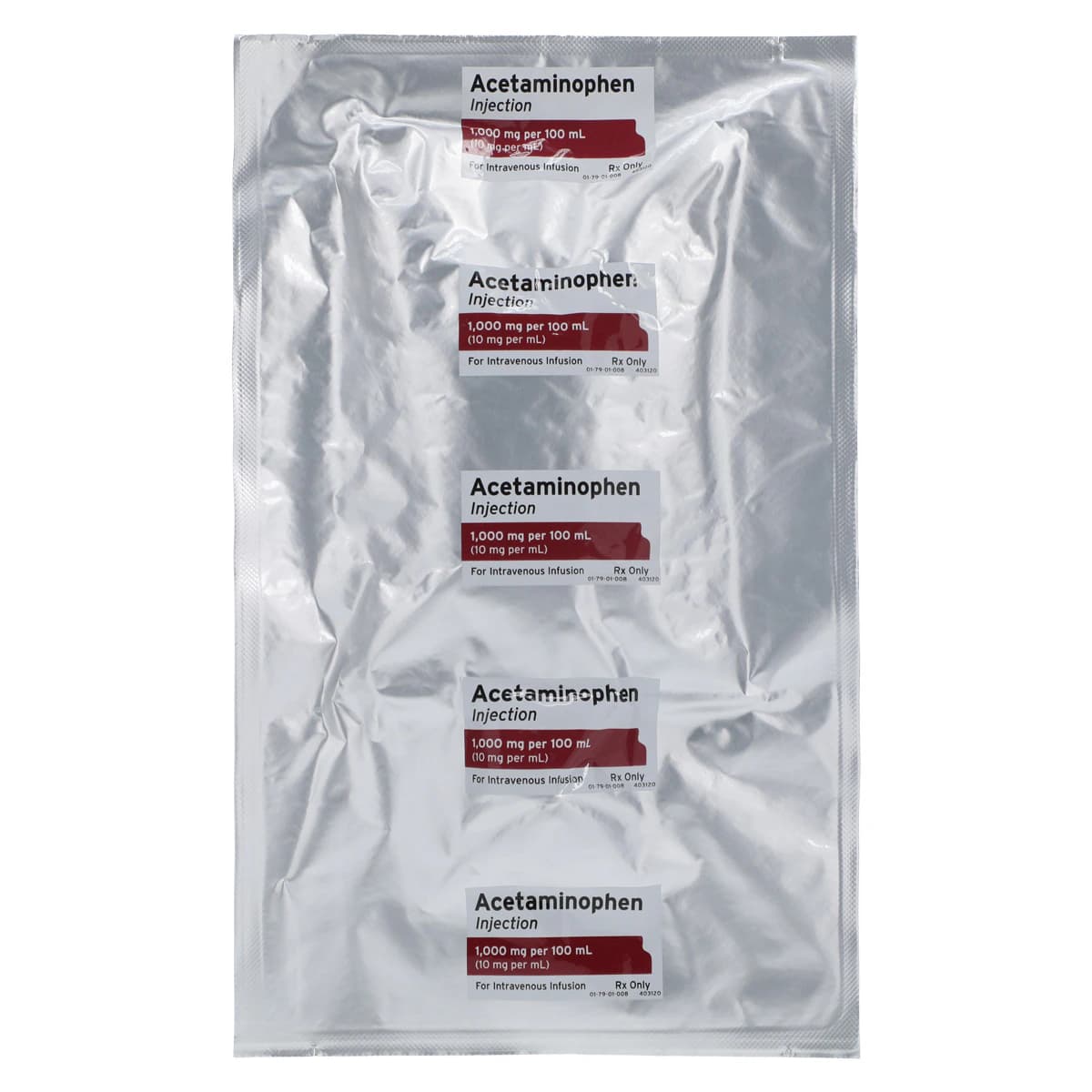 Acetaminophen Injection 10mg/mL, 100mL Bag, 20/Package, Fresenius Kabi thumbnail 2