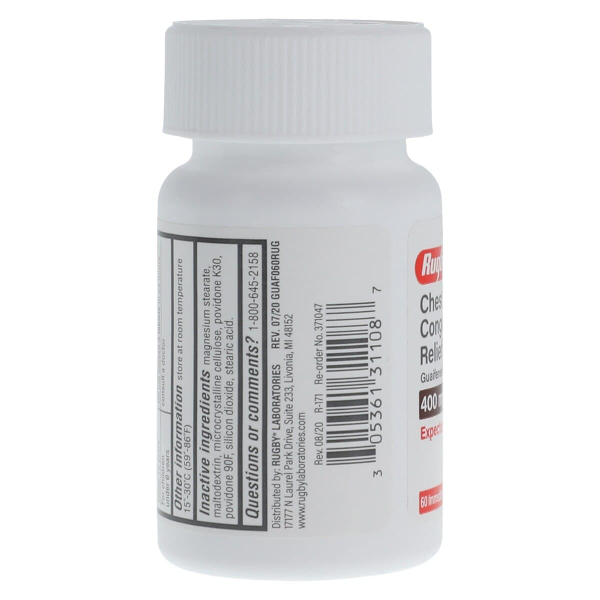 Guaifenesin IR Tablets 400 mg, 60 Count Bottle thumbnail 4