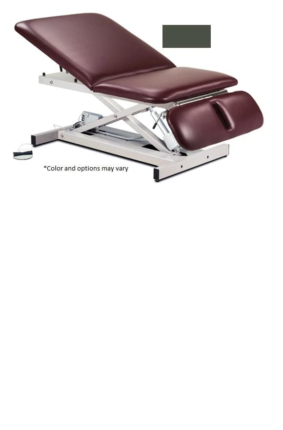 Clinton Industries Bariatric Treatment Table, 34" Width, Gunmetal, 600 lb Capacity - Table Treatment 34" Gunmetal - Image 1