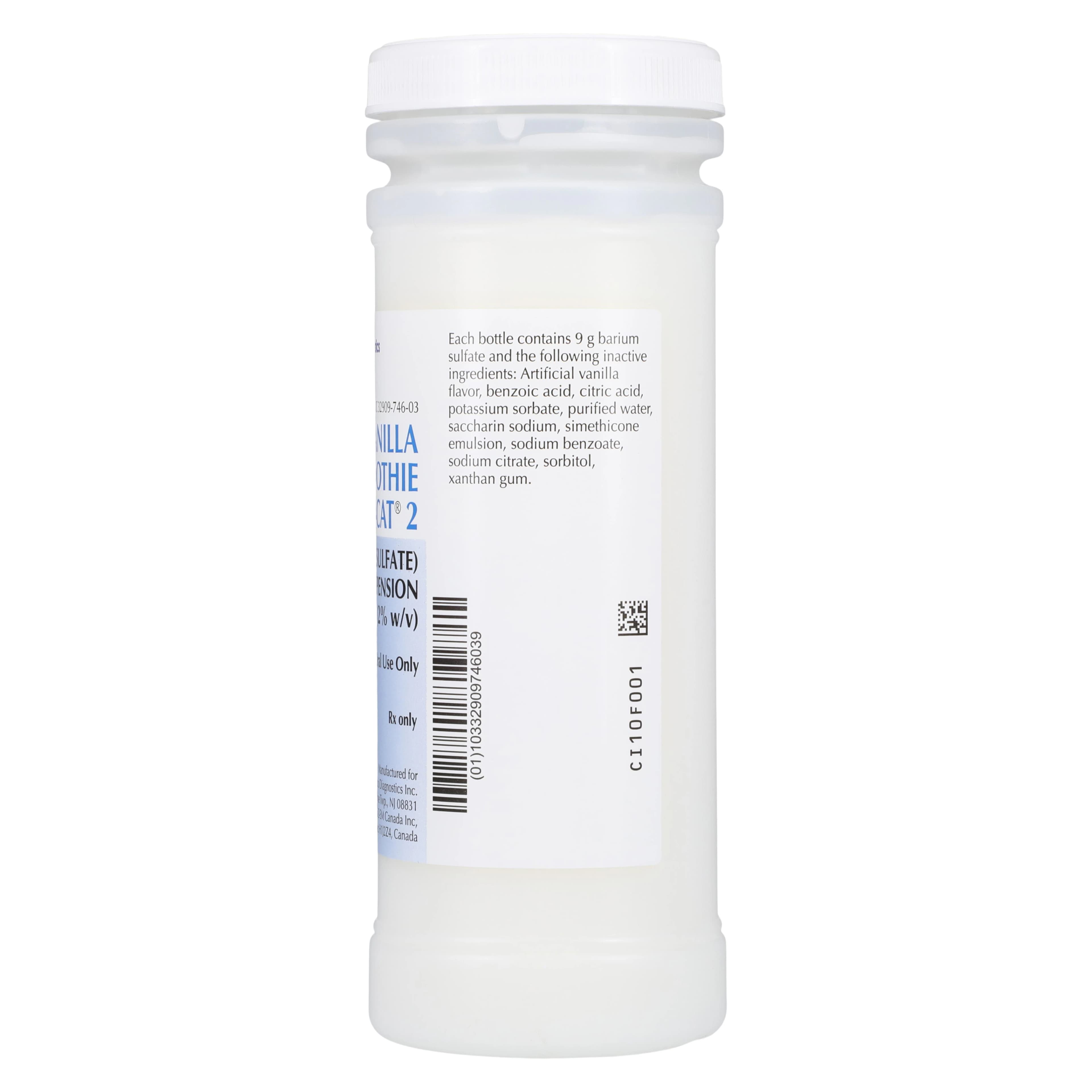 Readi-Cat 2 Smoothie Oral Suspension, 2% Barium Sulfate, Vanilla Flavor, 450 mL Bottle, 12/Case thumbnail 4