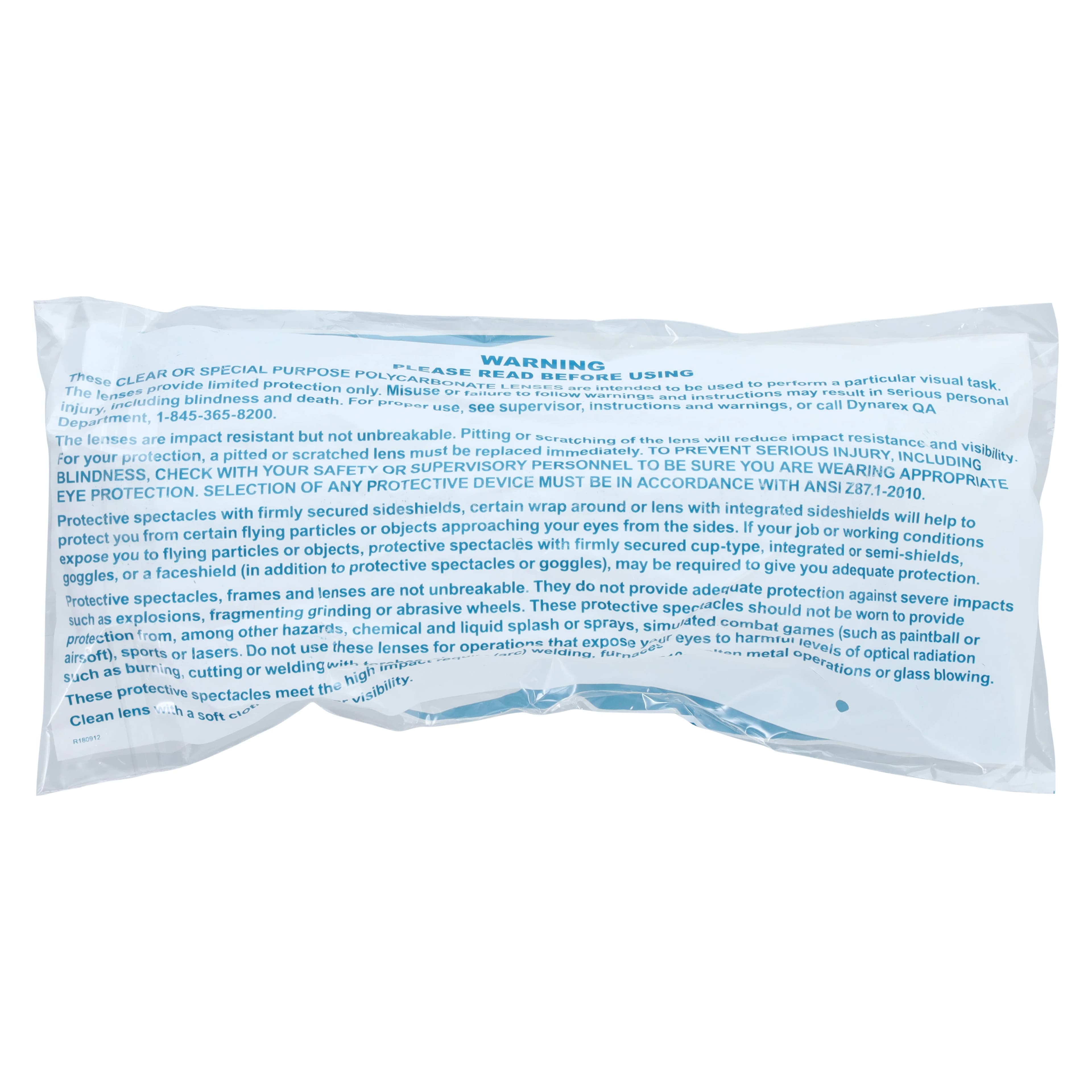Dynarex Protective Safety Glasses, Clear Lens, Each thumbnail 2