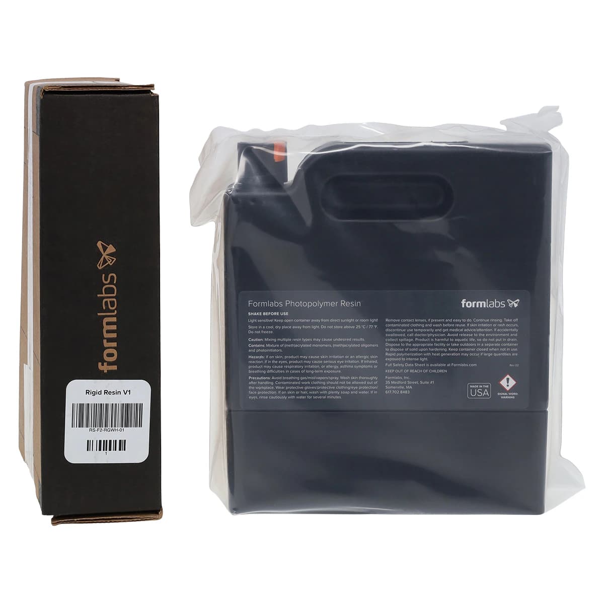 Formlabs Rigid 4000 Resin Cartridge, Glass-Filled, White, 1L - Rigid Resin Cartridge - Image 1