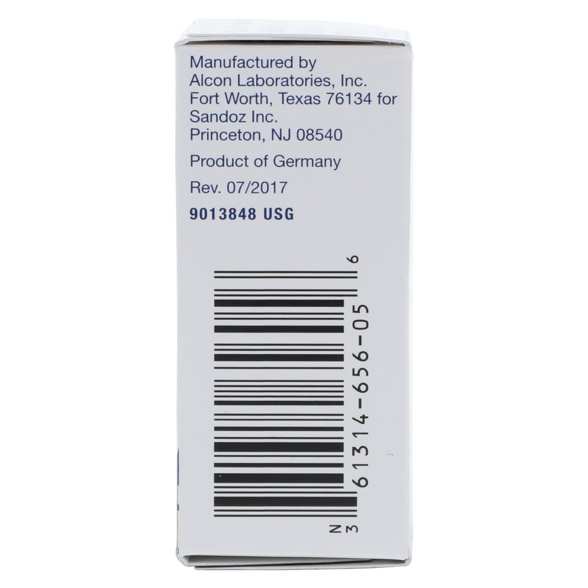 Ciprofloxacin HCl Ophthalmic Solution 0.30%, 5mL Bottle, Sandoz thumbnail 3