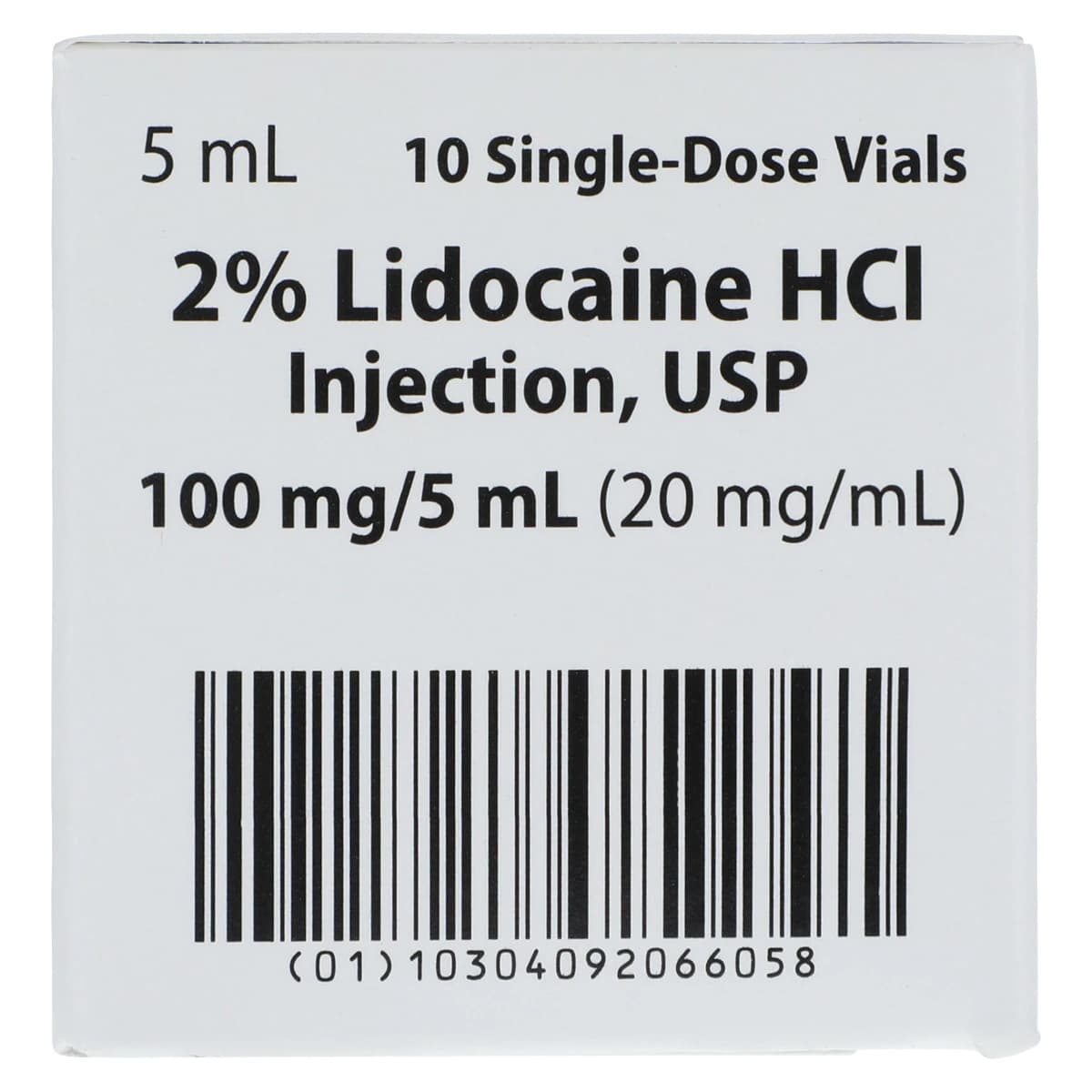 Lidocaine HCl Injection 2% Preservative Free SDV 5mL, 10/Package thumbnail 6