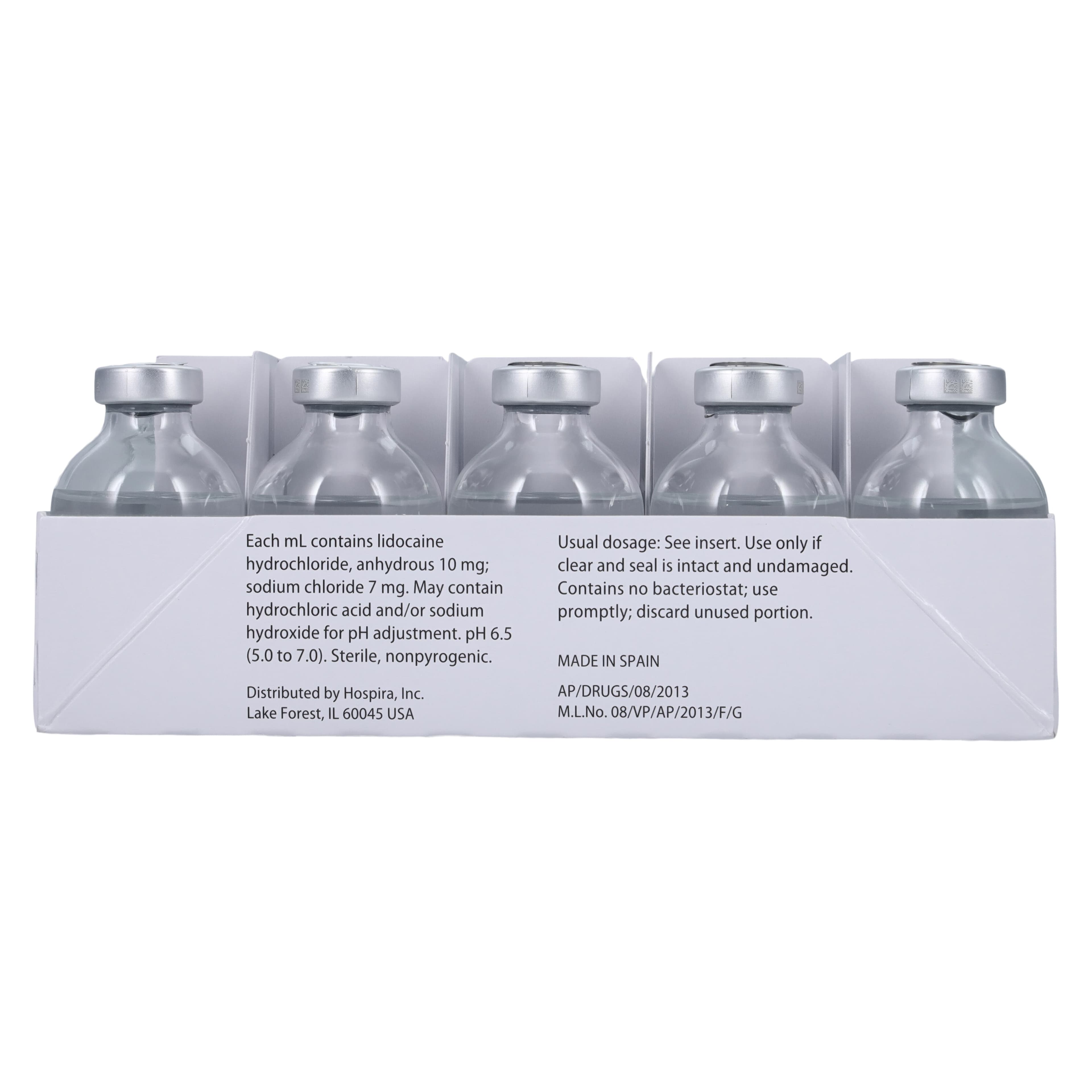Lidocaine HCl Injection 1% Preservative Free SDV 30mL (25/Package) thumbnail 6