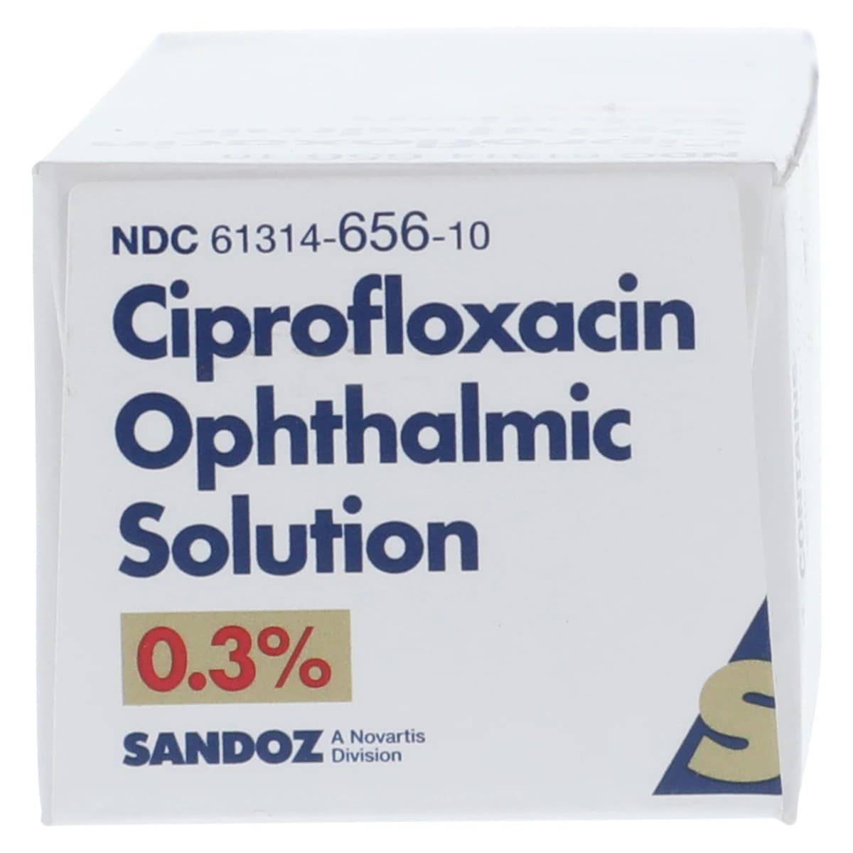 Ciprofloxacin HCl Ophthalmic Solution 0.30%, 10mL Bottle, Sandoz thumbnail 2