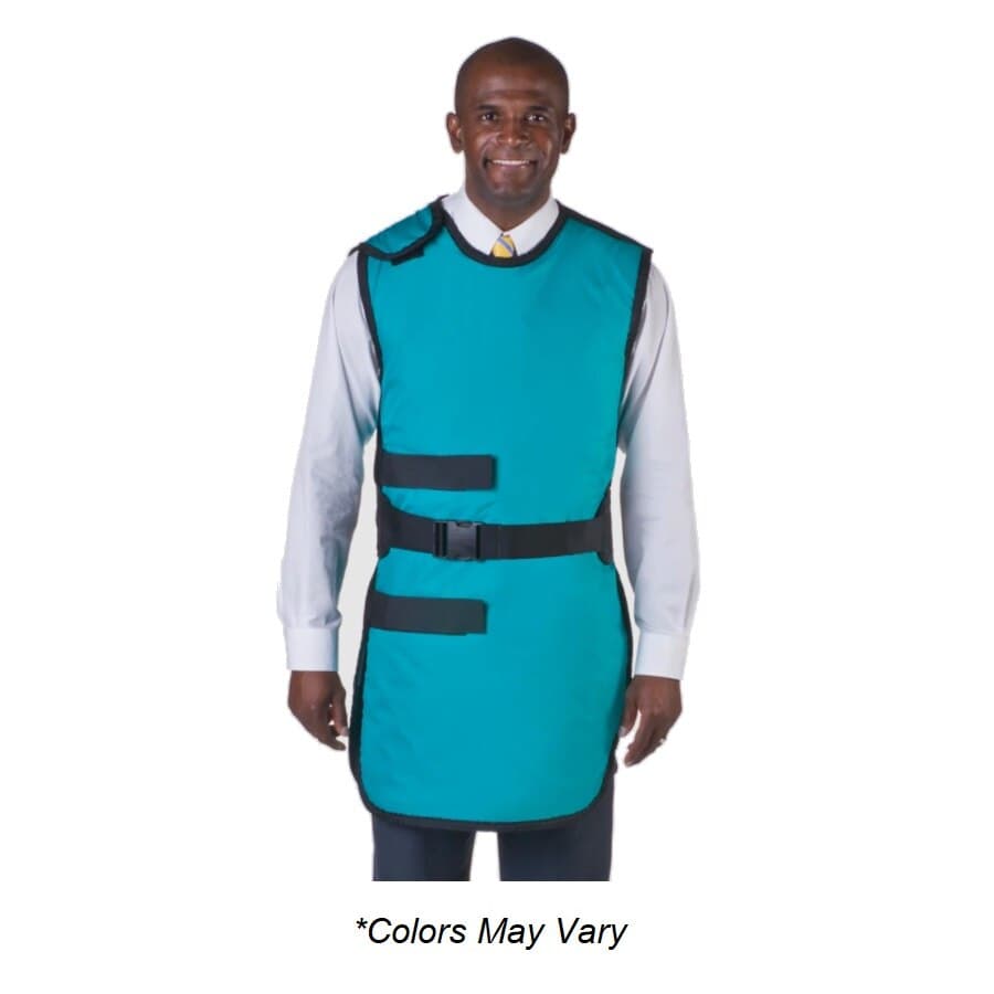 Wolf X-Ray Special Procedure Apron, Red, Lead-Free, 24" x 38", 0.5mm Front Protection, with Elastic Belt, Each - Apron Special Procedure Red - Image 1