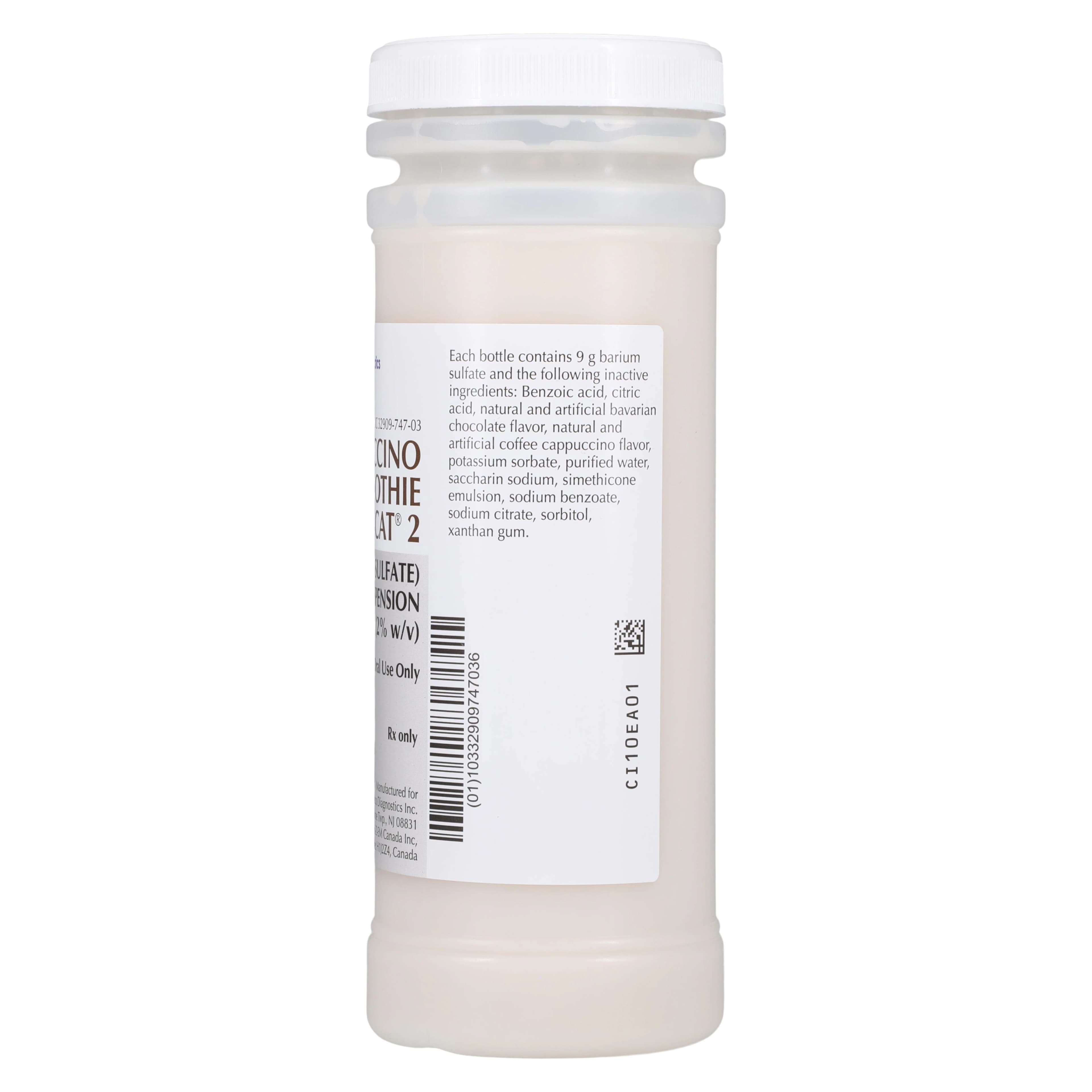 Readi-Cat 2 Smoothie Oral Suspension 2% Barium Sulfate, Mochaccino Flavor, 450 mL Bottle, 12/Package thumbnail 4