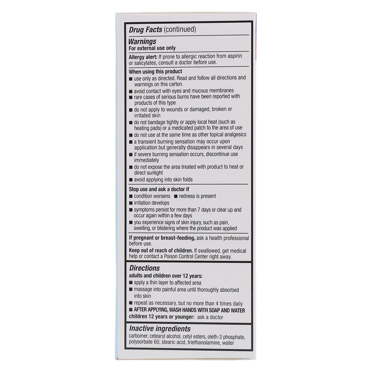 Icy Hot Original Pain Relief Cream, Maximum Strength, 10% Menthol / 30% Methyl Salicylate, 1.25 oz Tube thumbnail 8