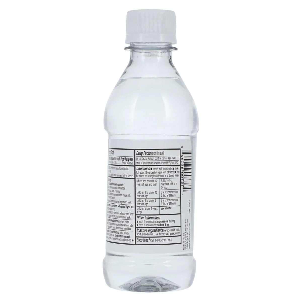 Magnesium Citrate Solution, Stool Softener/Laxative, Lemon Flavor, 296 mL Bottle thumbnail 2