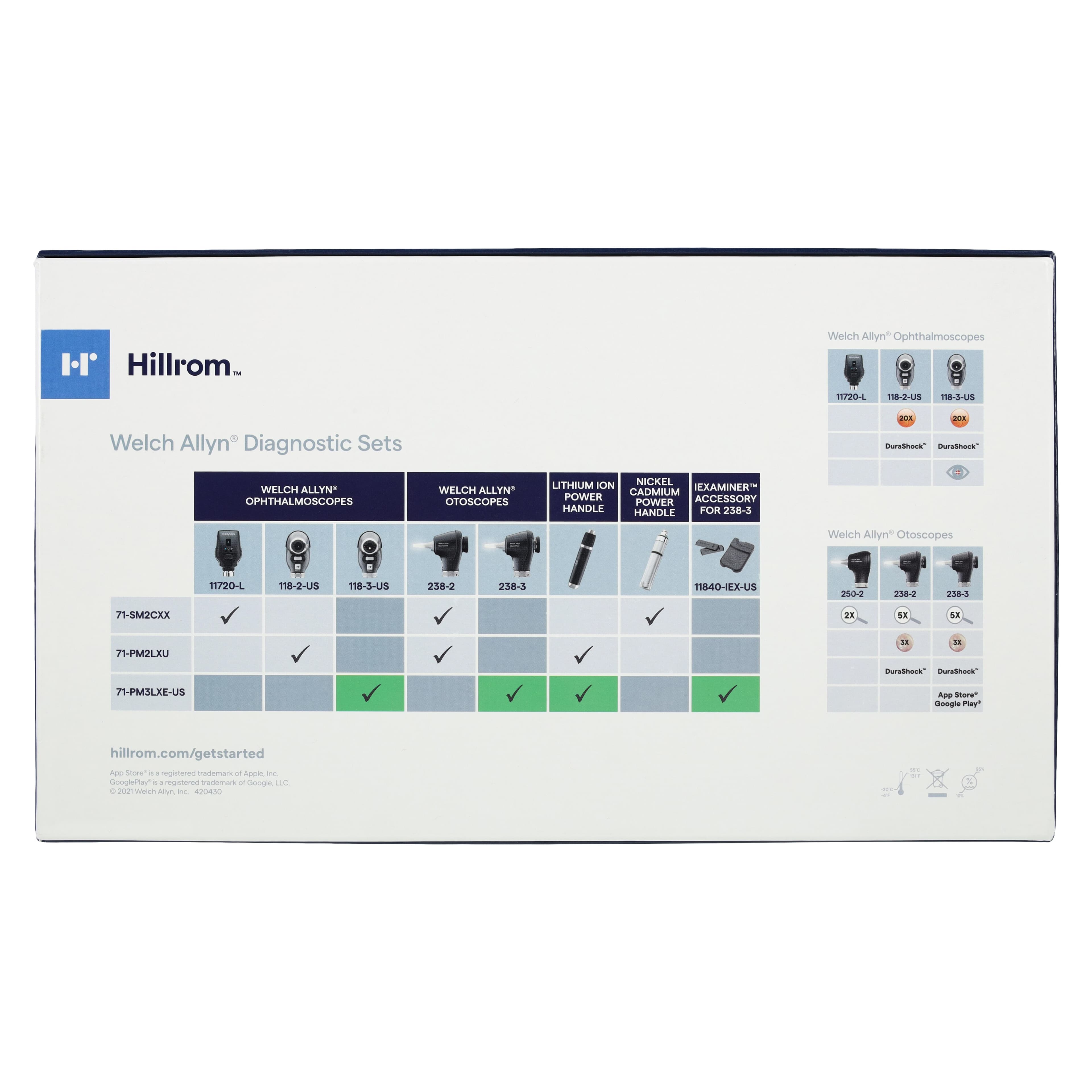 Welch Diagnostic Set Opth/Oto, 3.5V thumbnail 12