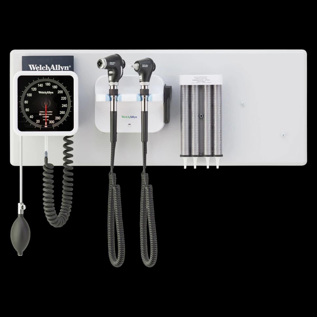 Welch Allyn Integrated Wall System with Ear Speculum Dispenser - Wall Sys w Ear Spec Dispenser - Image 1