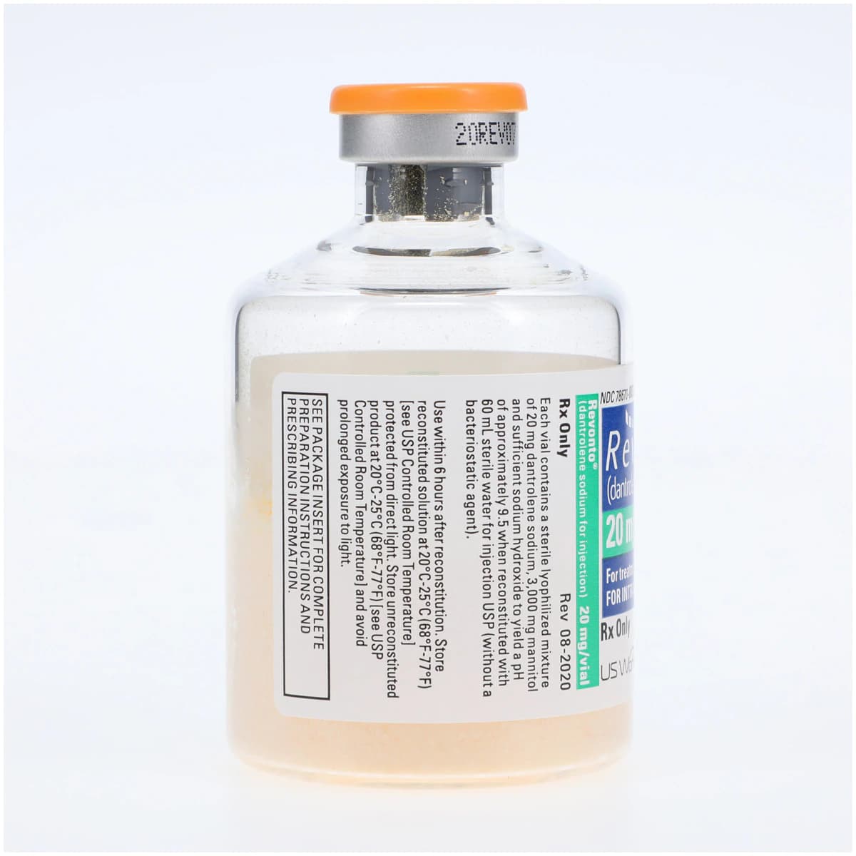 Revonto (Dantrolene) Injection 20mg Vial, 60mL, 6/Package thumbnail 6