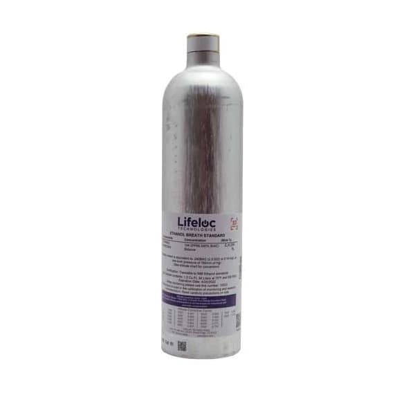 Lifeloc Calibration Gas .200 Standard for Breathalyzer, 34L Cylindrical Canister, ID Enabled - Calibration Gas .200 Standard - Image 1