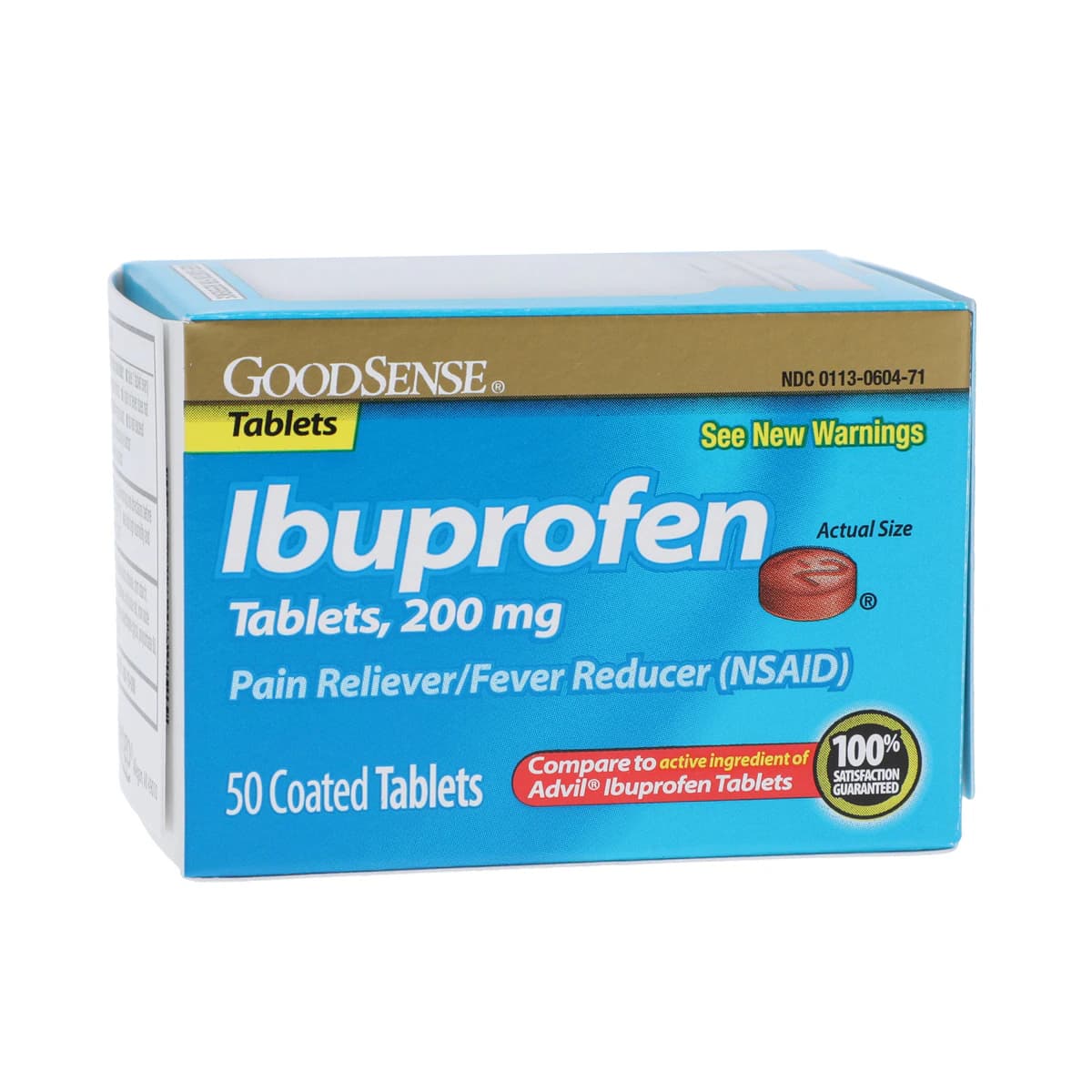 Ibuprofen Tablets, 200mg, 50/Bottle - Ibuprofen Tablets - Image 1