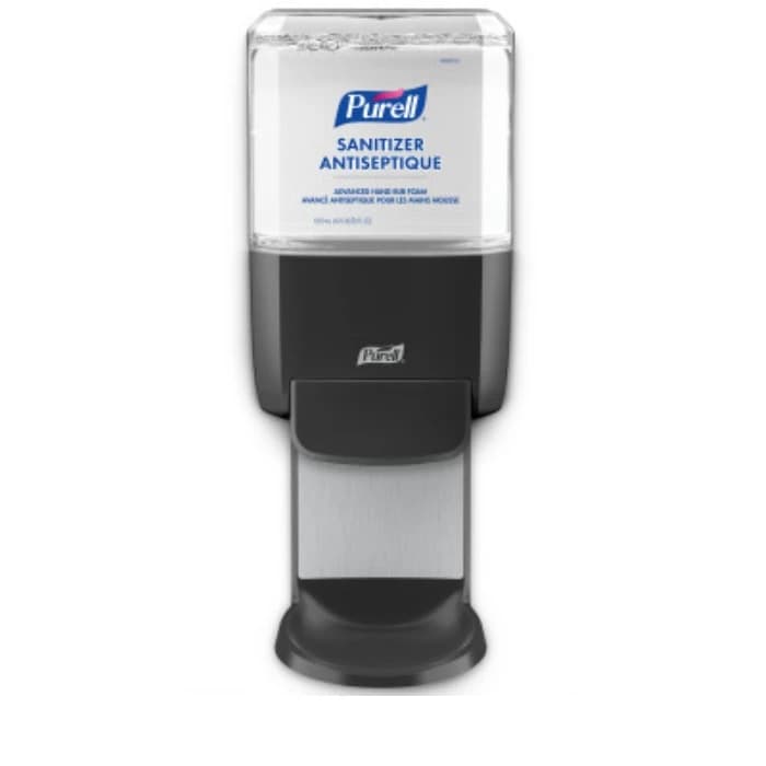 Purell ES4 Push-Style Hand Sanitizer Dispenser, Graphite, Wall Mount, 1200 mL Compatible - Purell ES4 Push-Style Hand Sanitizer Dispenser - Graphite - Image 1