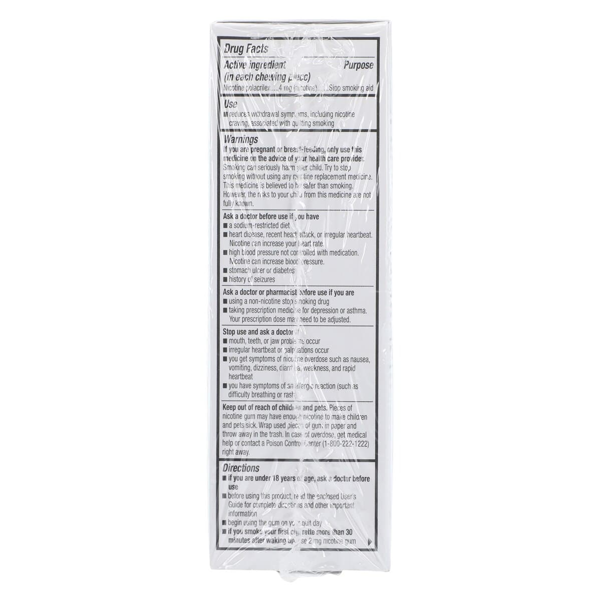 Nicotine Polacrilex Gum 4mg Original Flavor, Smoking Cessation, Blister Pack, 50/Bx thumbnail 3