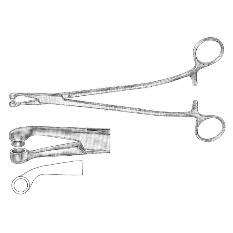 Jarit Thoms-Gaylor Biopsy Forcep, Angled Shank, 9-1/4" Stainless Steel - Forcep Biopsy 9-1/4" - Image 1