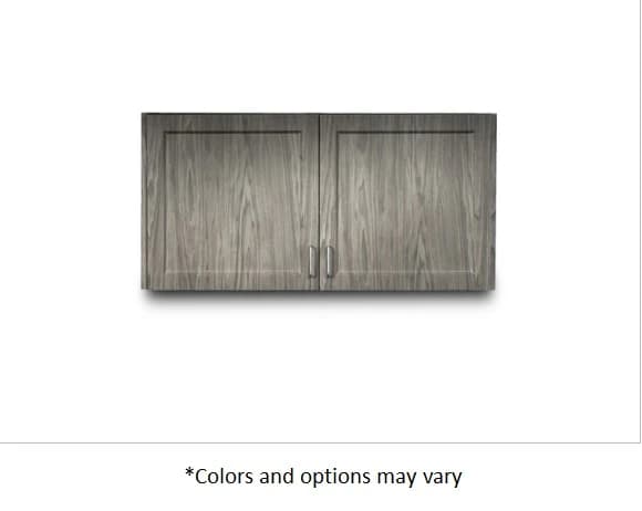 Clinton Industries Wall Cabinet, Thermofoil, Sunlight Oak Finish - Cabinet Wall Sunlight Oak - Image 1