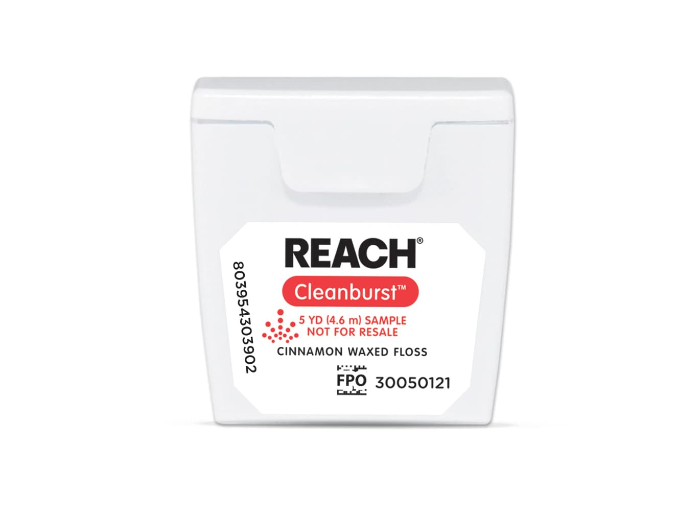 Reach Clean Burst Dental Floss, Waxed, Cinnamon, 5 yd, 144/Case, 211896600 thumbnail 2