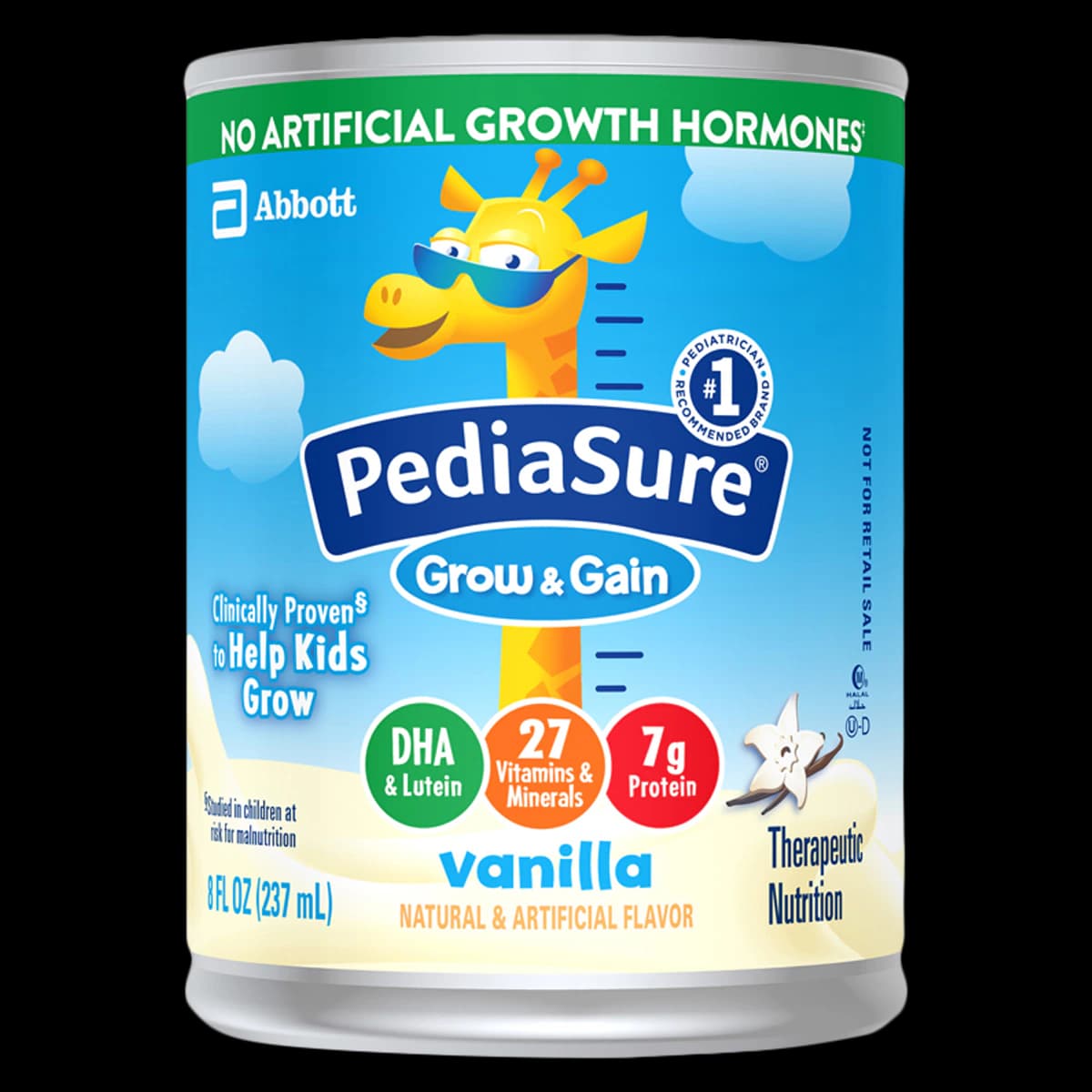 Pediasure Vanilla Pediatric Oral Supplement, 8 oz Can, 24/Case - Pediasure Vanilla - Image 1