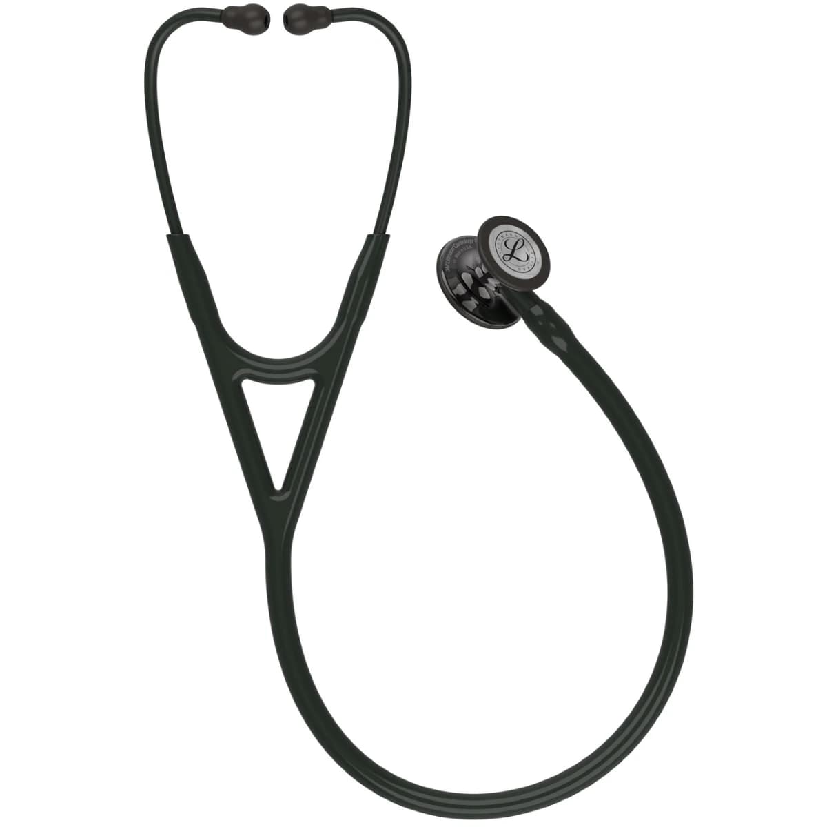 3M Littmann Cardiology IV Stethoscope, Adult/Pediatric, Smoke/Black, Dual-Lumen Tubing - Stethoscope Cardio Smoke/Black - Image 1