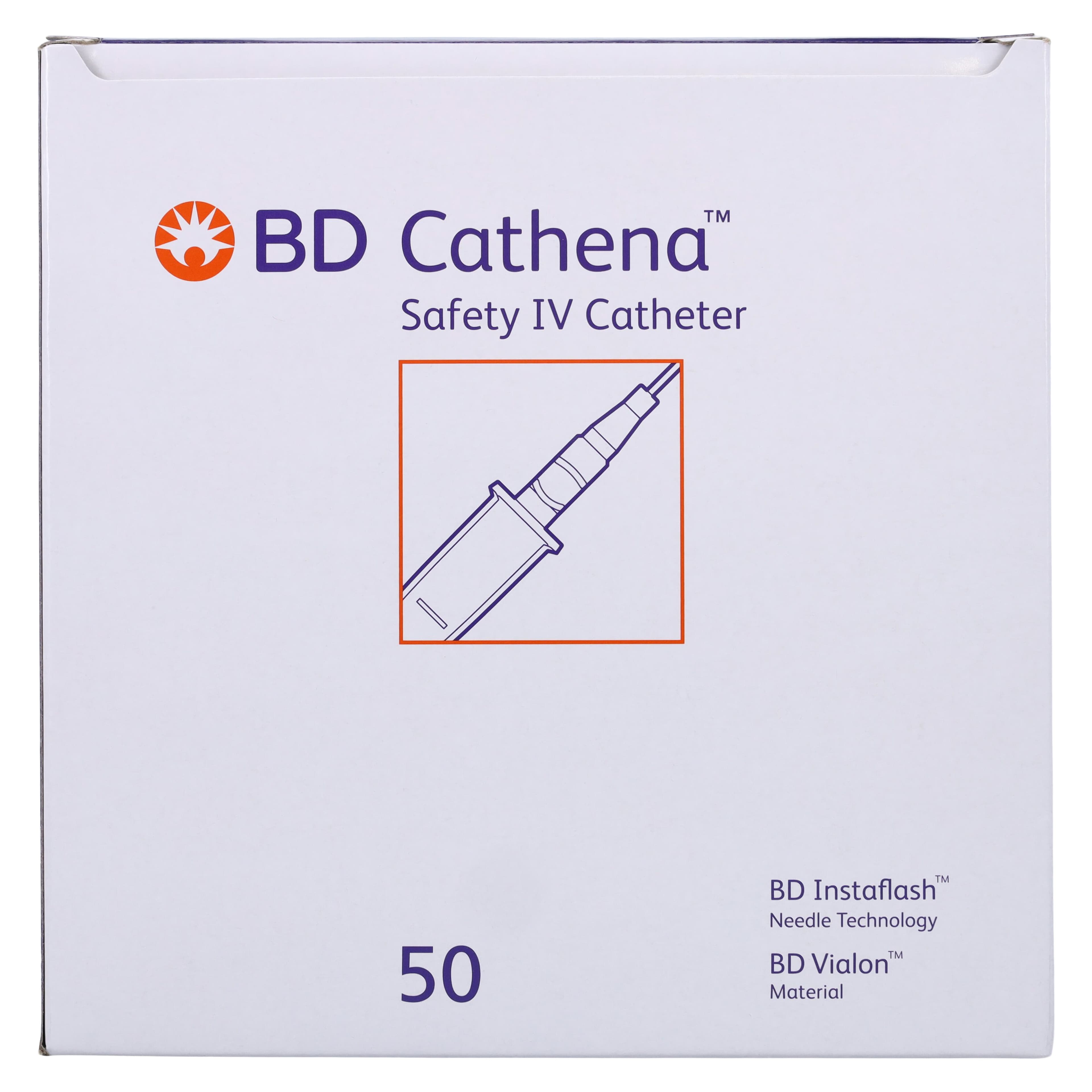 BD Cathena Safety IV Catheter, 20 Gauge, 1 Inch, Pink, Shielded, 50/Box thumbnail 4