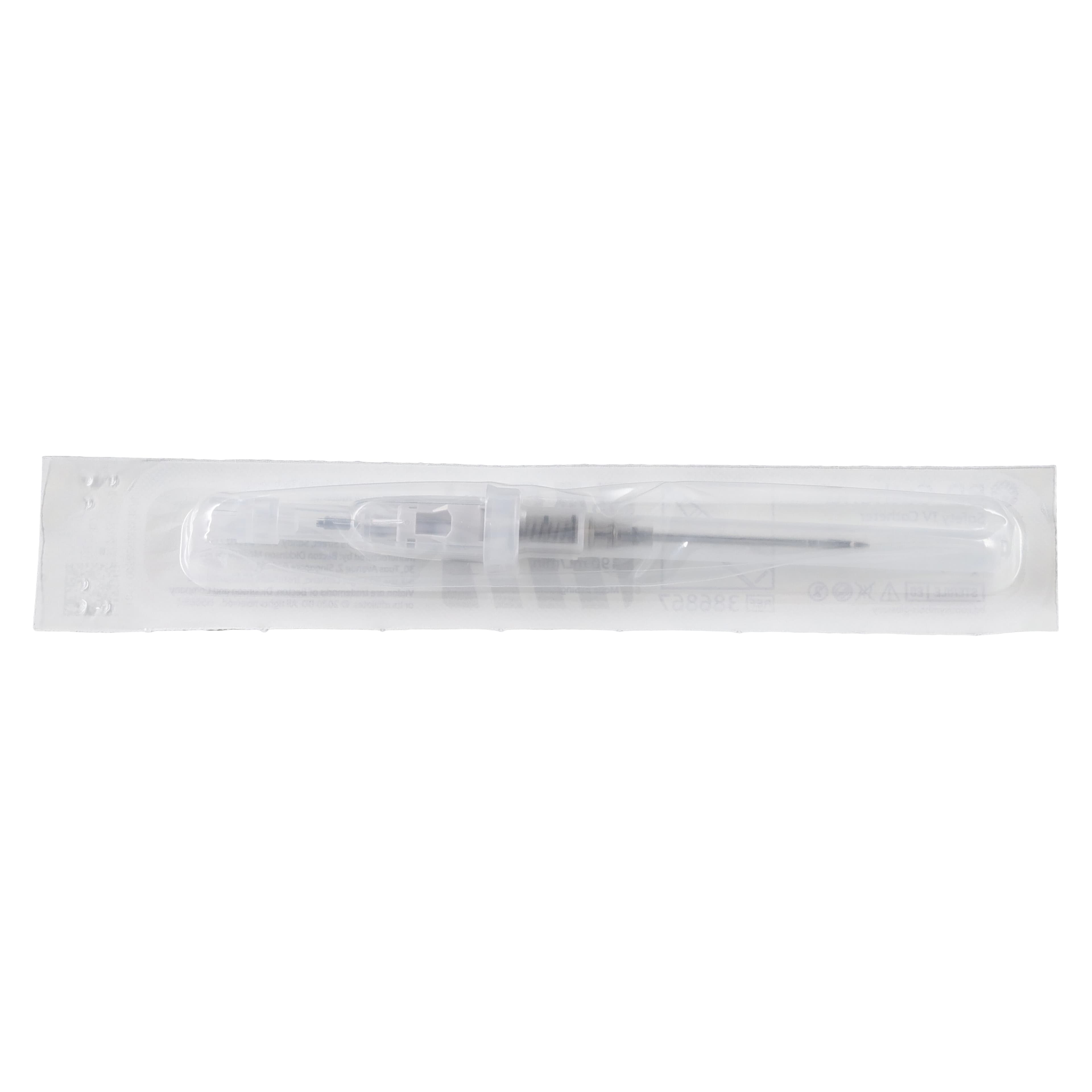 BD Cathena Safety IV Catheter, 16 Gauge, 1.25", Gray, Shielded, 50/Box thumbnail 3