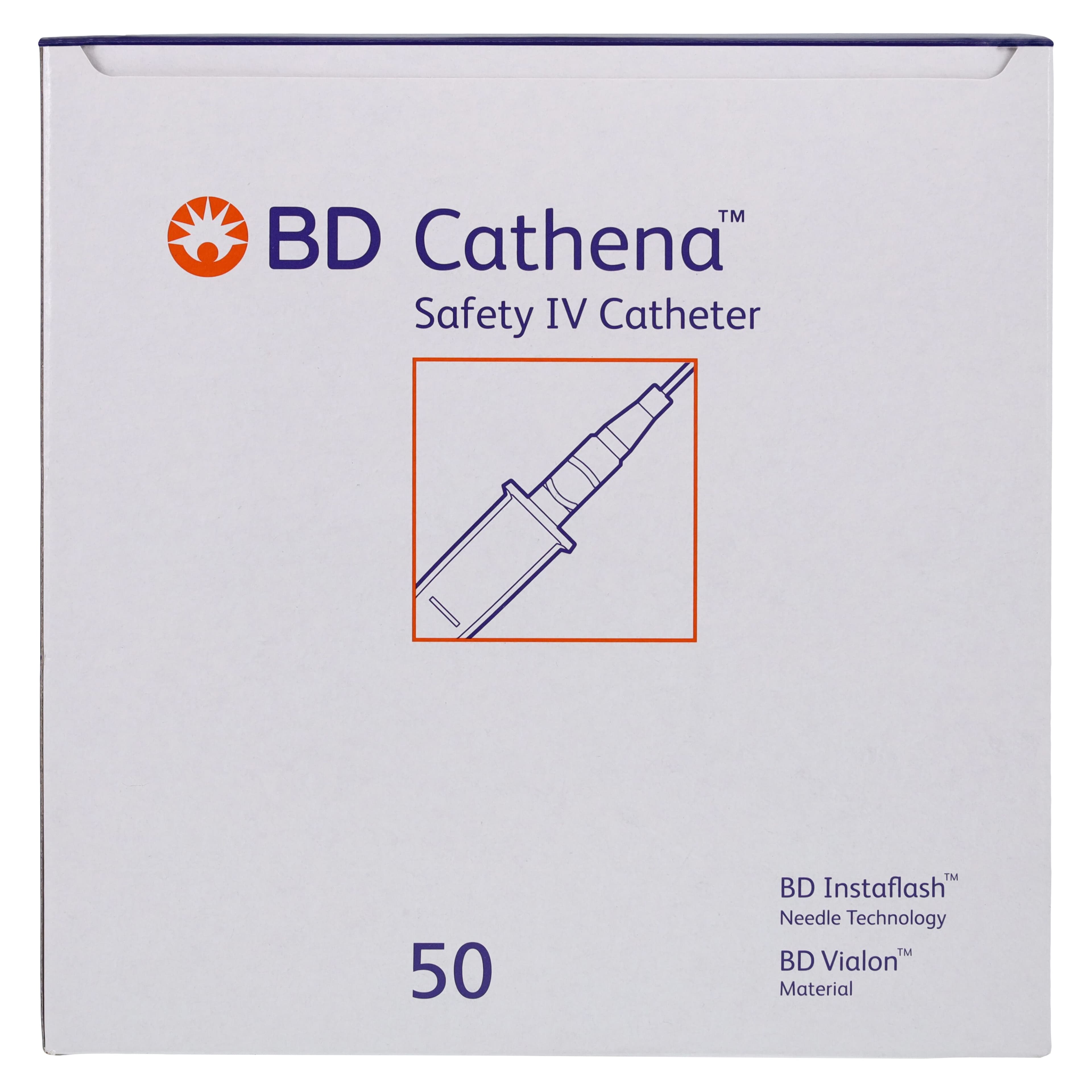 BD Cathena Safety IV Catheter, 24 Gauge x 0.75", Yellow, Shielded, 50/Box thumbnail 4