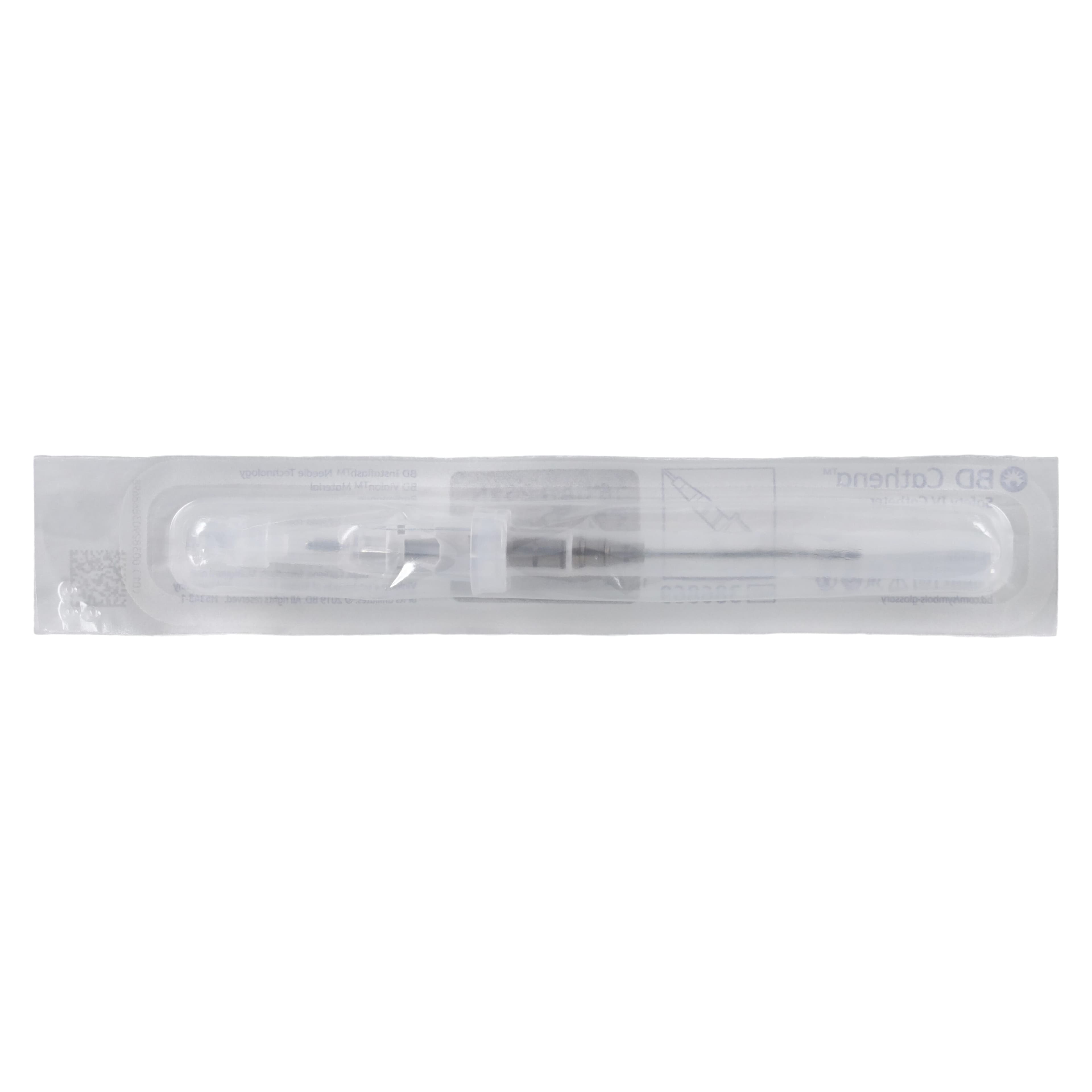 BD Cathena Safety IV Catheter, 16 Gauge, 1.25", Gray, Shielded, 50/Box thumbnail 3