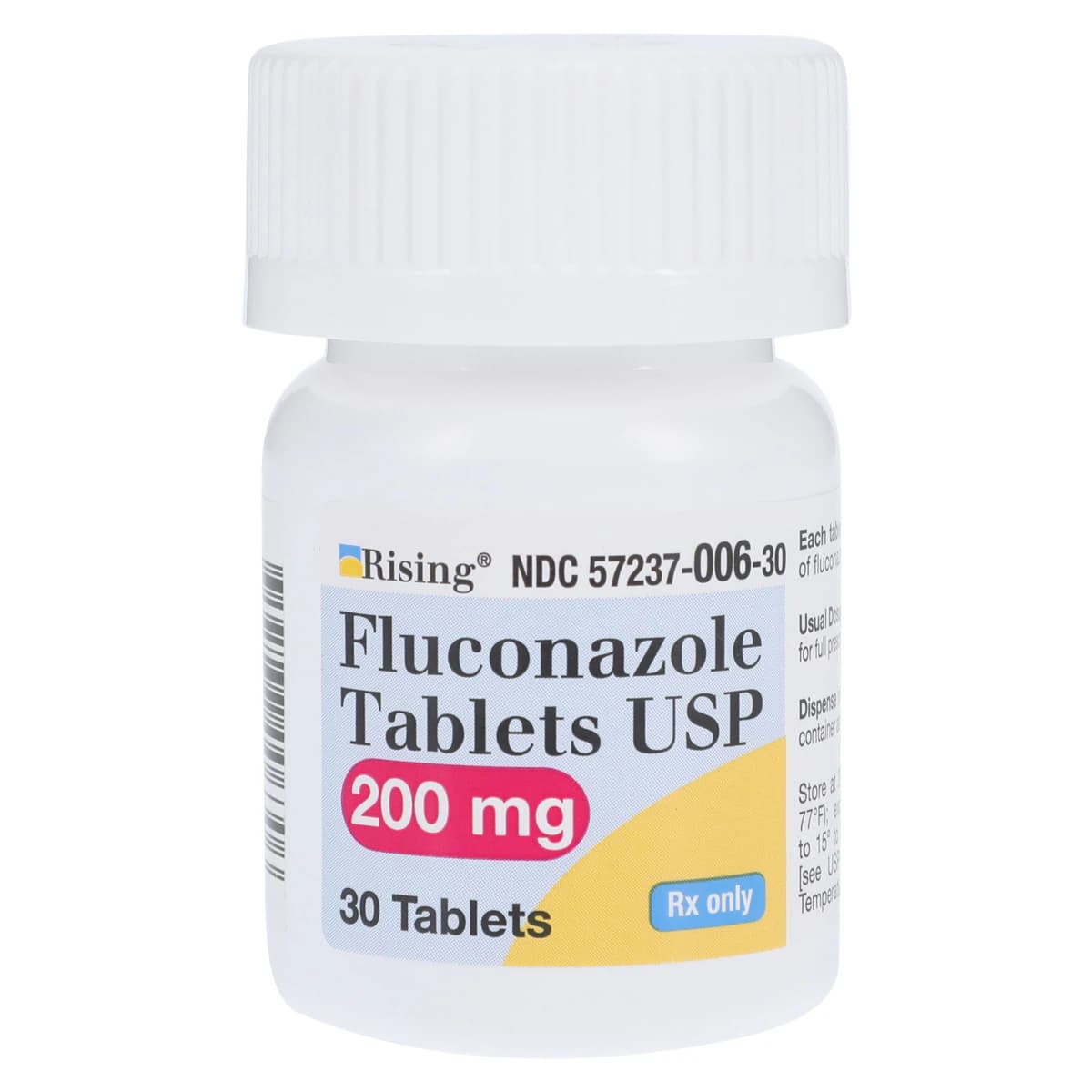 Fluconazole Tablets, 200mg, 30/Bottle, Rising Pharmaceuticals - Fluconazole Tablets - Image 1