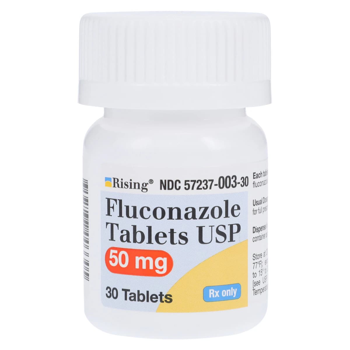 Fluconazole Tablets, 50mg, 30/Bottle, Rising Pharmaceuticals - Fluconazole Tablets - Image 1