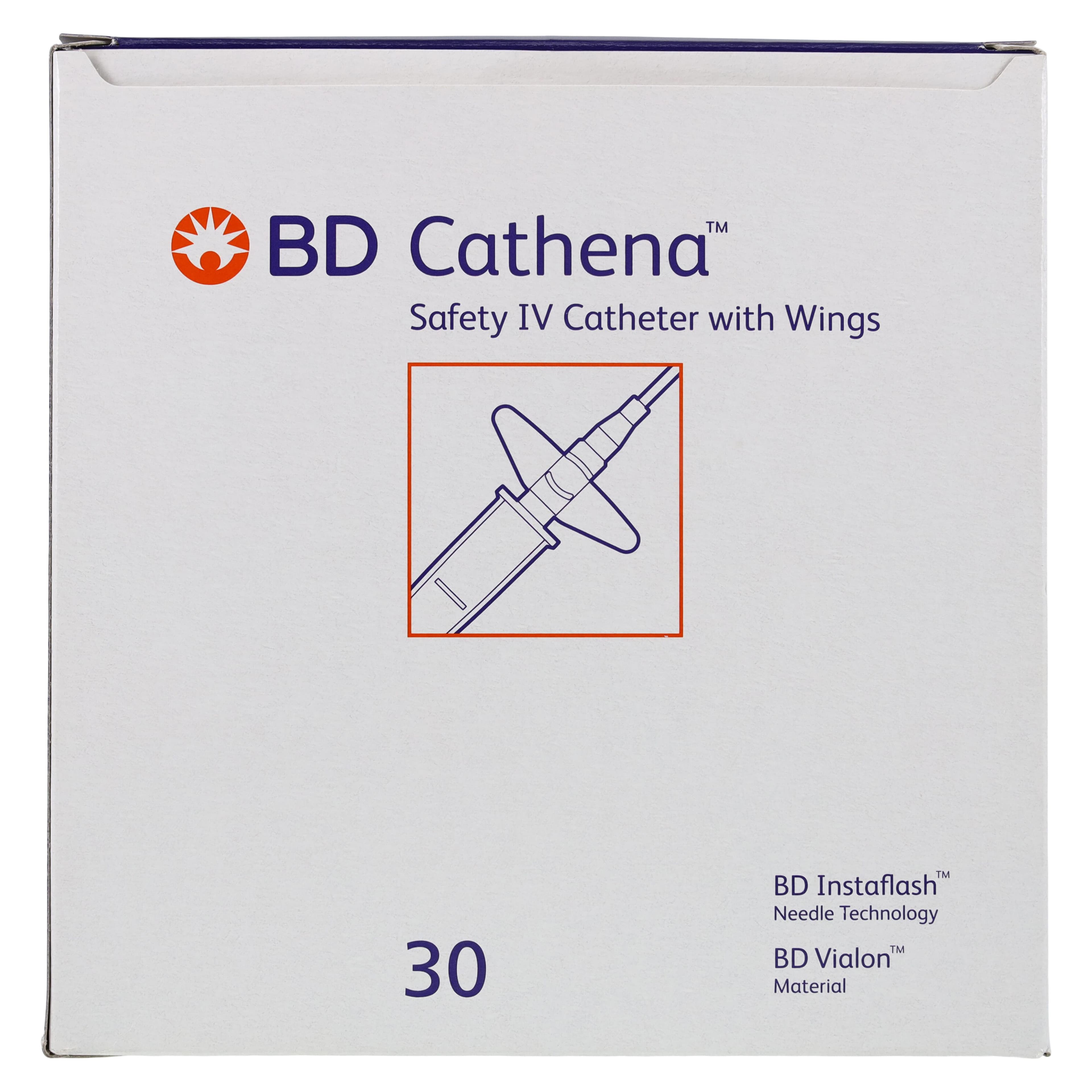 BD Cathena Safety IV Catheter with Wings, 24 Gauge, 0.75" (19 mm), Yellow, 30/Box thumbnail 4