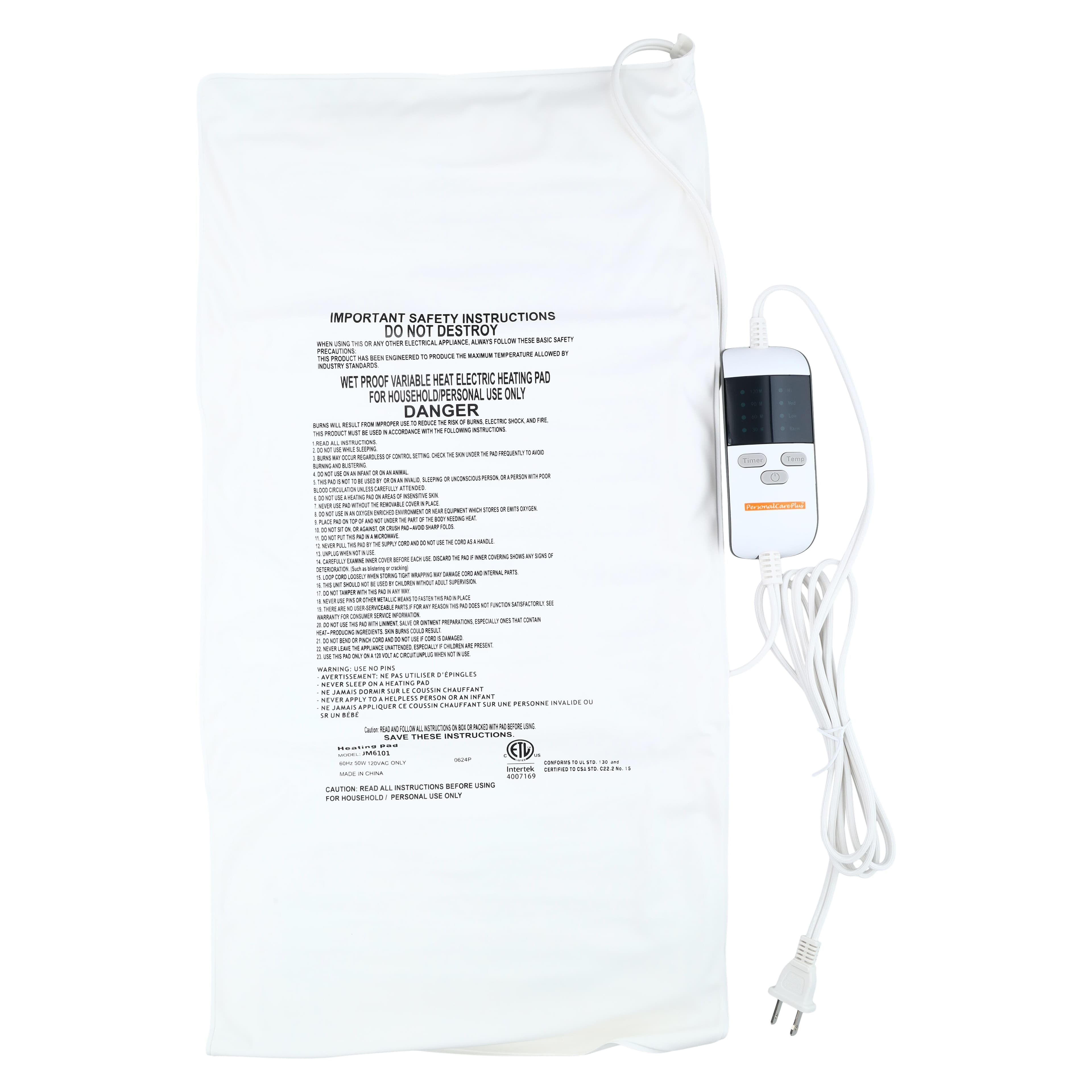 ProMed Specialties King Size Moist/Dry Heating Pad, 12" x 24" thumbnail 3