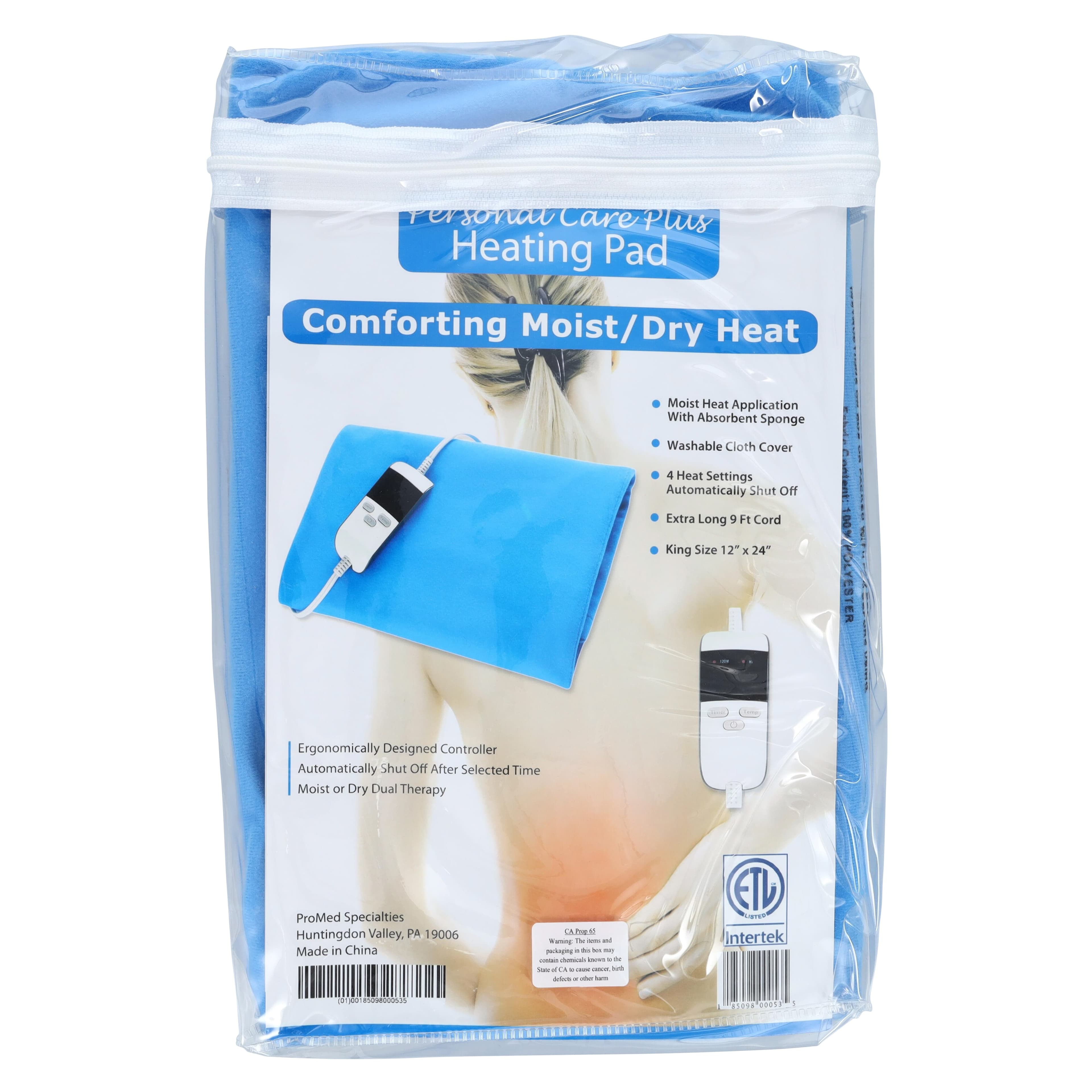 ProMed Specialties King Size Moist/Dry Heating Pad, 12" x 24" thumbnail 4