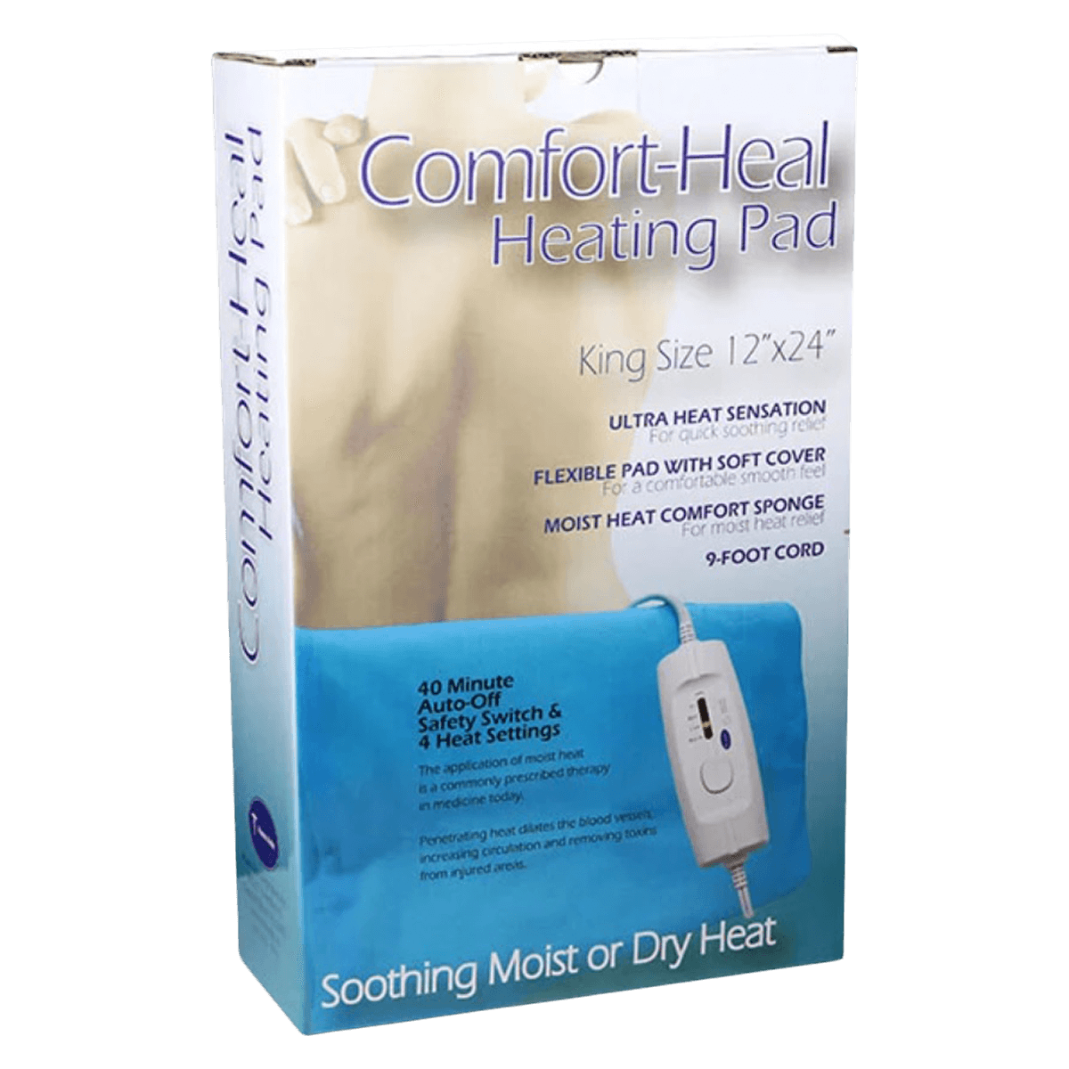 ProMed Specialties King Size Moist/Dry Heating Pad, 12" x 24" thumbnail 2