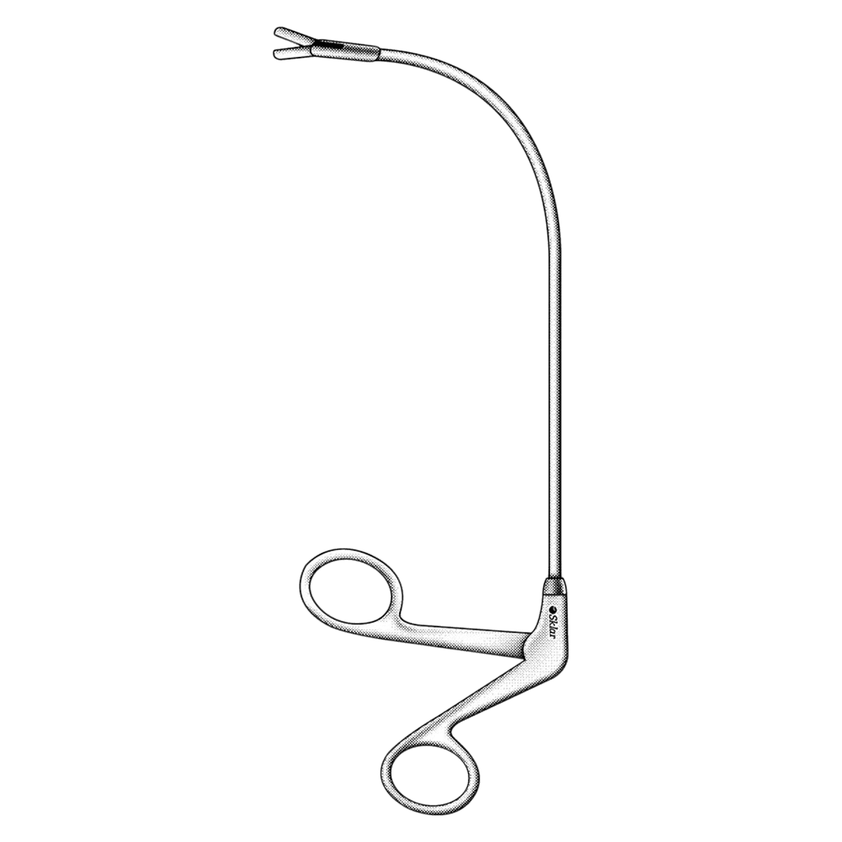 Frankel Laryngeal Polypus Forceps, 6-3/4" Stainless Steel, Non-Sterile, Each - Forceps Laryngeal Polypus - Image 1