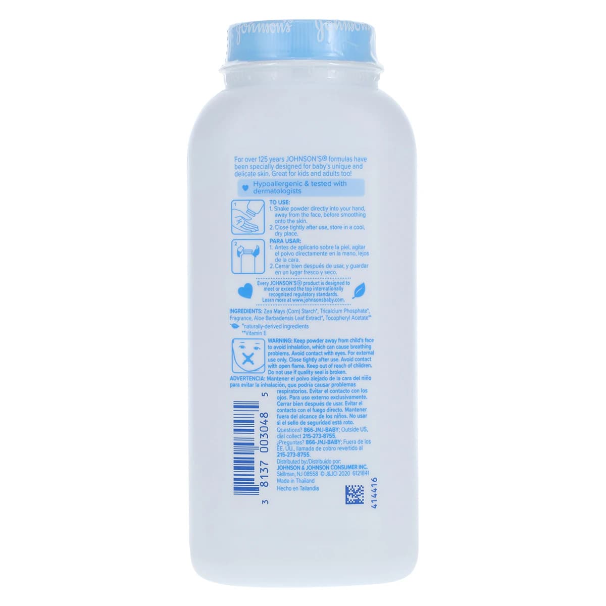 Johnson's Baby Powder, Cornstarch with Aloe & Vitamin E, Paraben Free, 9 oz Bottle thumbnail 2
