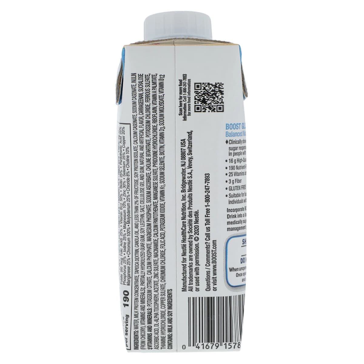 Boost Glucose Control Nutrition Drink, Very Vanilla, 8 oz Carton, 24/Case thumbnail 2