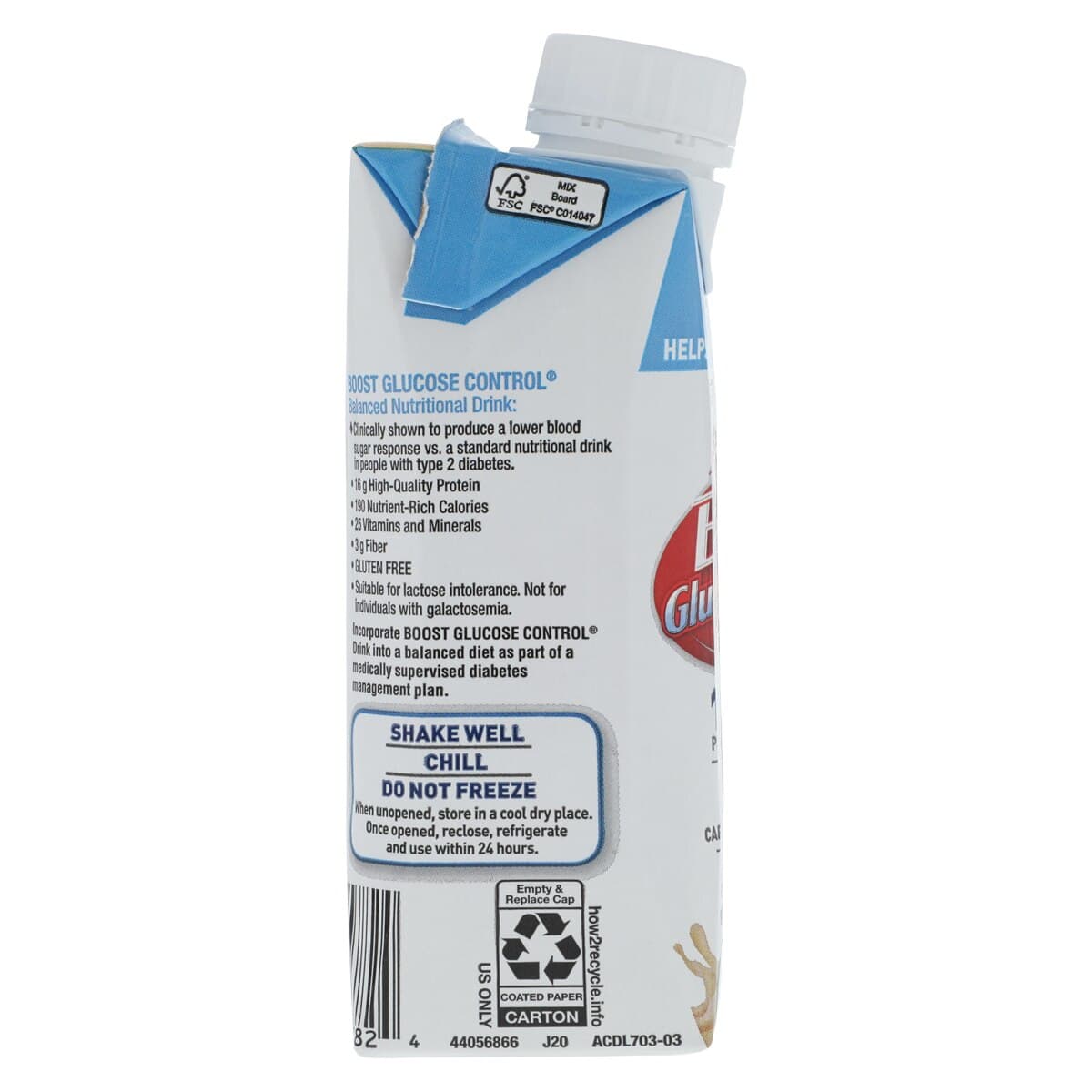 Boost Glucose Control Nutrition Drink, Very Vanilla, 8 oz Carton, 24/Case thumbnail 4