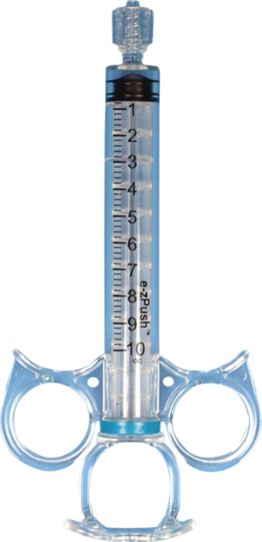 DeRoyal Control Syringe, 12 mL, No Dead Space, Male Luer Lock, with Thumb/Finger Rings, Sterile, 25/Box - Syringe Control Male Luer Lock - Image 1