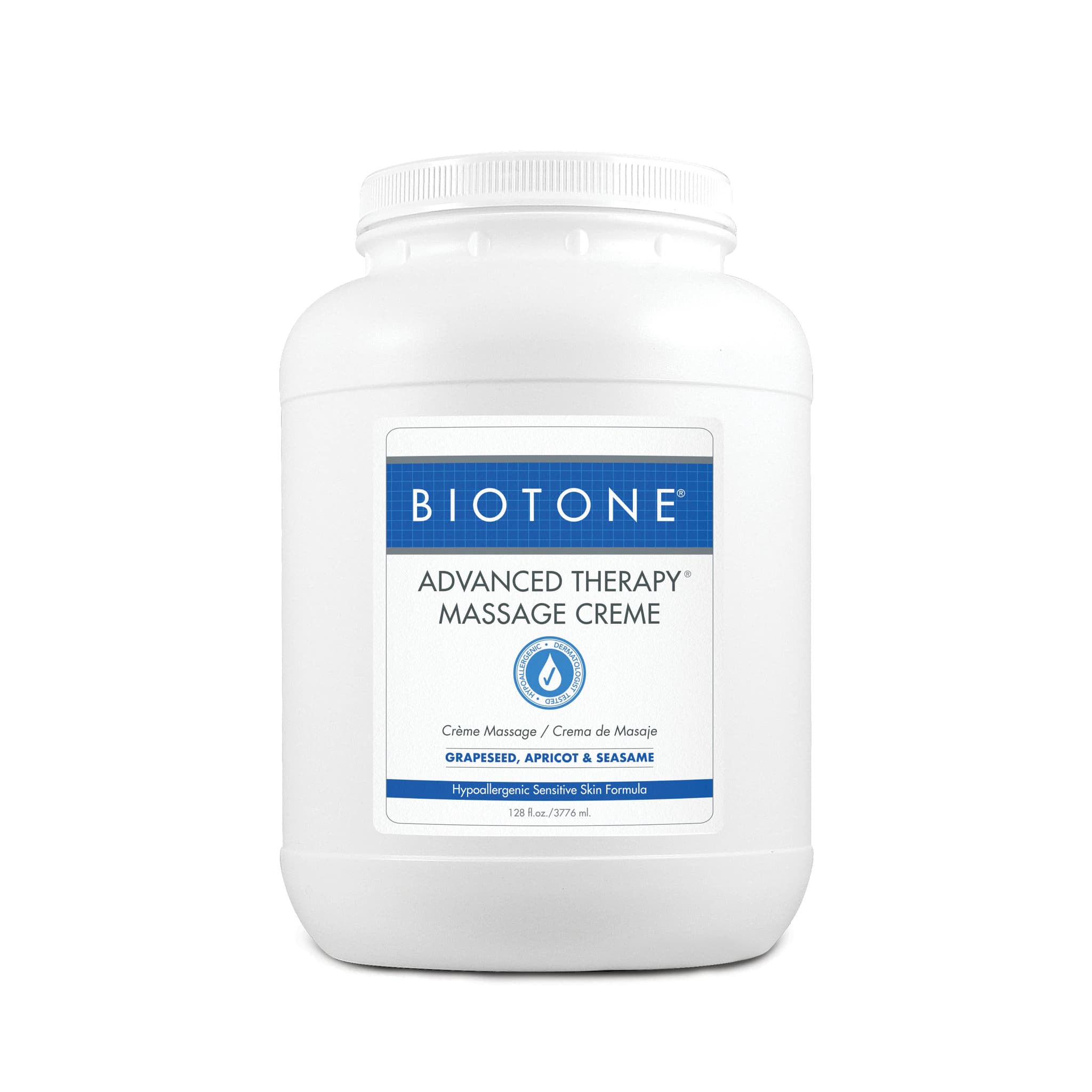 Biotone Advanced Therapy Massage Creme, 1 Gallon (4/Case) - Crme Massage Advanced Therapy - Image 1