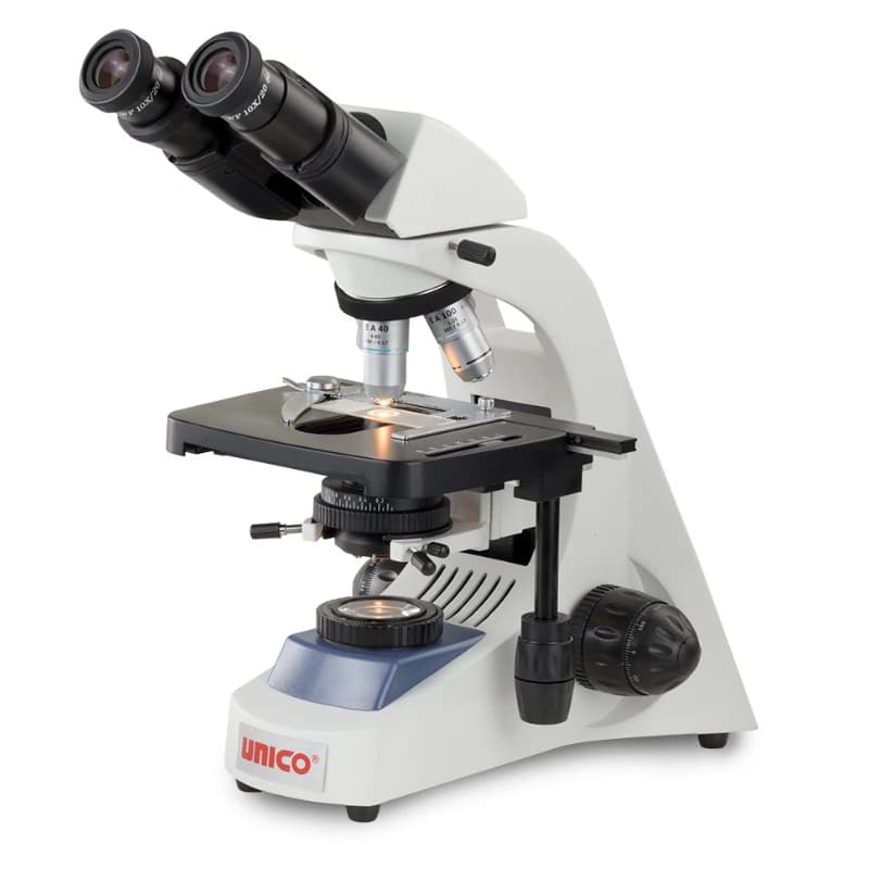 Unico Infinity Phase Microscope, Seidentopf Binocular Head, Mechanical Stage, Infinity Plan 4X/10X/40XR/100XR Oil Objectives, WF10X Paired Eyepieces - Microscope Infinity Phase - Image 1