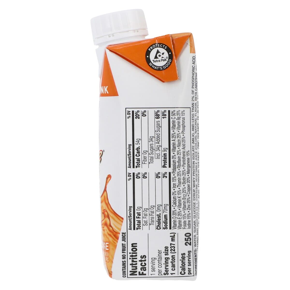 Boost Breeze Nutrition Beverage, Orange, 8 oz Carton, 24/Case thumbnail 3