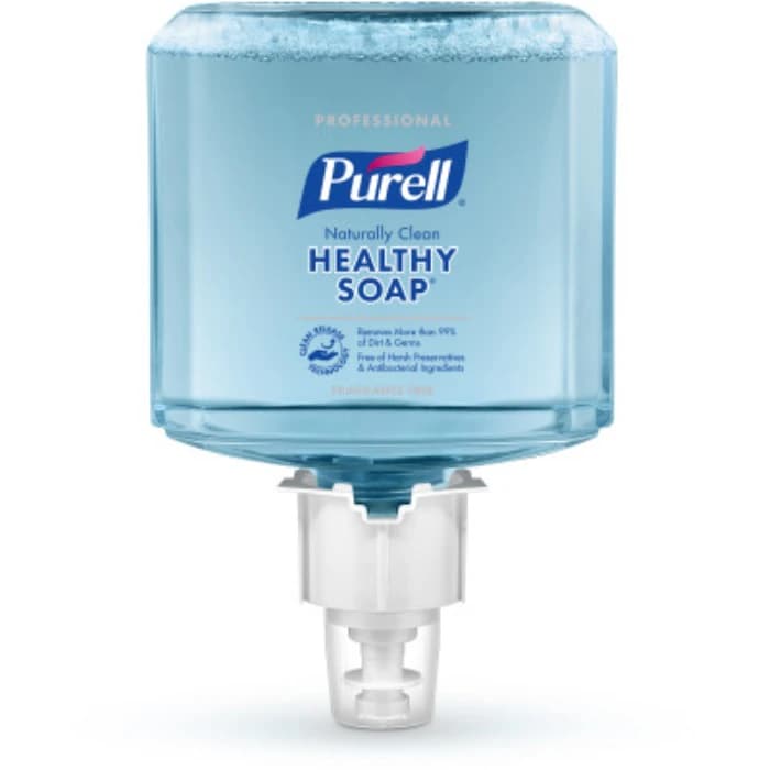 Gojo Industries Soap Refill Purell ES6, Naturally Clean Fragrance Free Foam, 1200 mL, 2/Package - Soap Refill Purrell ES6 - Image 1