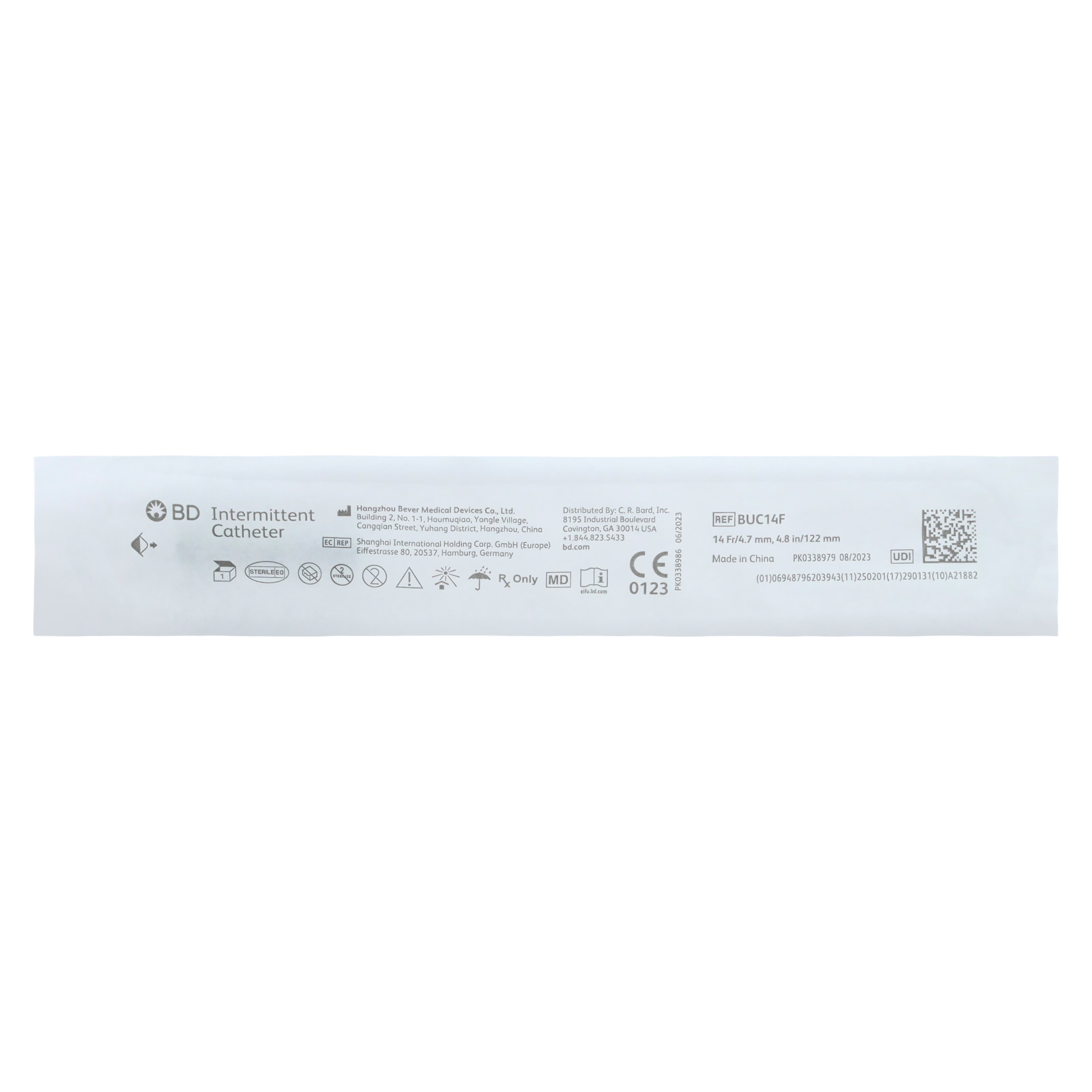 Bard Medical Intermittent Catheter, PVC, 14 Fr, Female Straight thumbnail 3