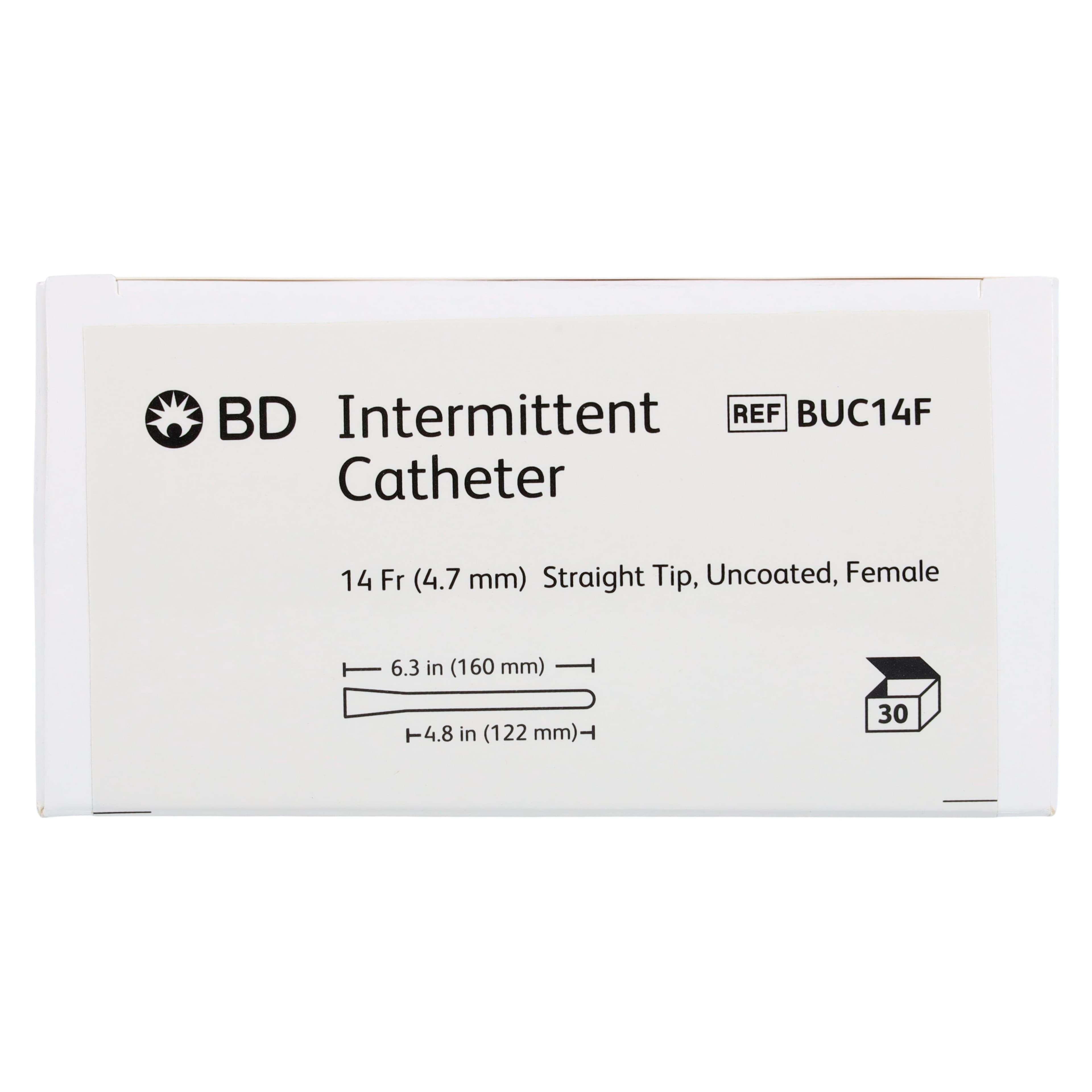 Bard Medical Intermittent Catheter, PVC, 14 Fr, Female Straight thumbnail 4