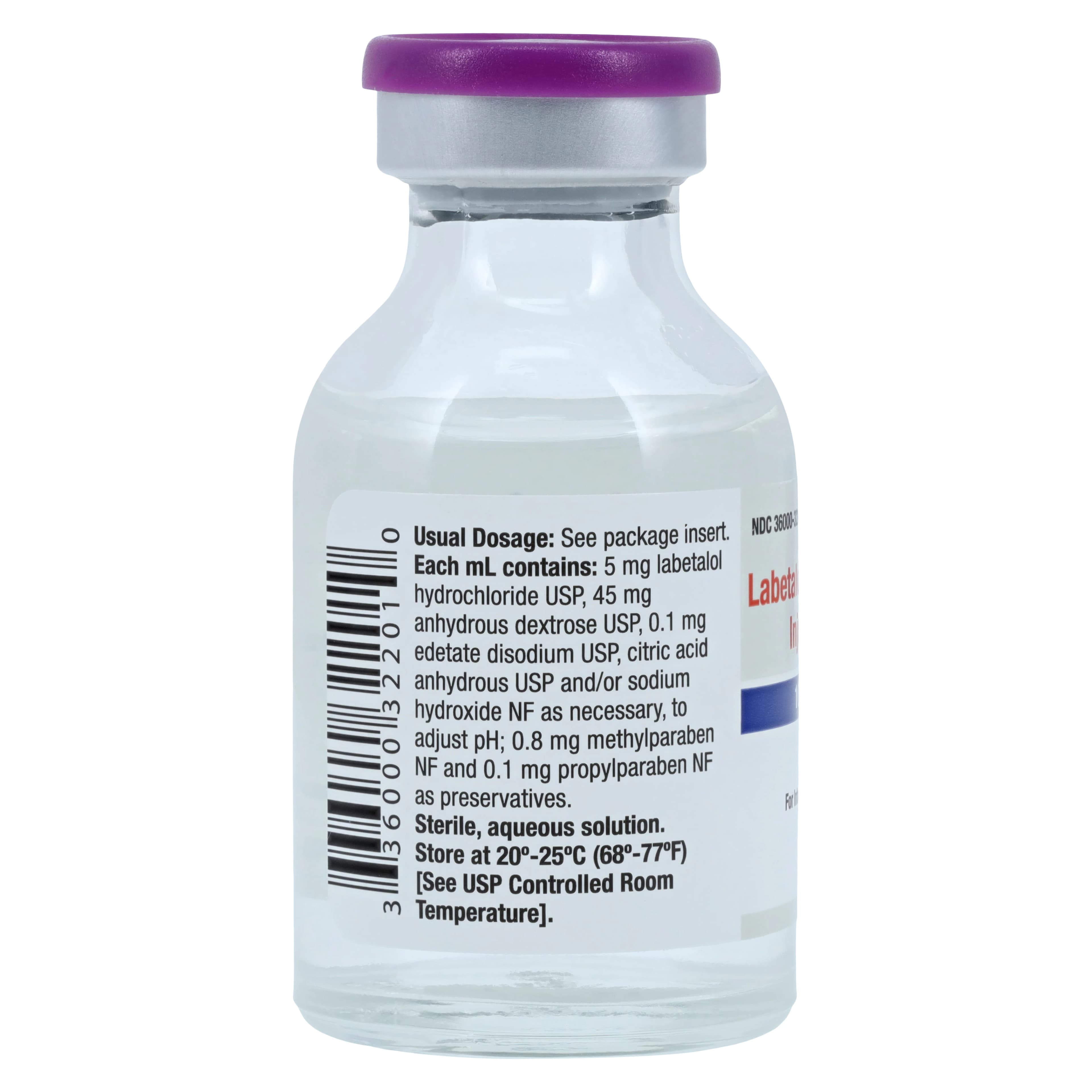 Labetalol HCl Injection, 5mg/mL, MDV, 20mL Vial, Baxter thumbnail 3