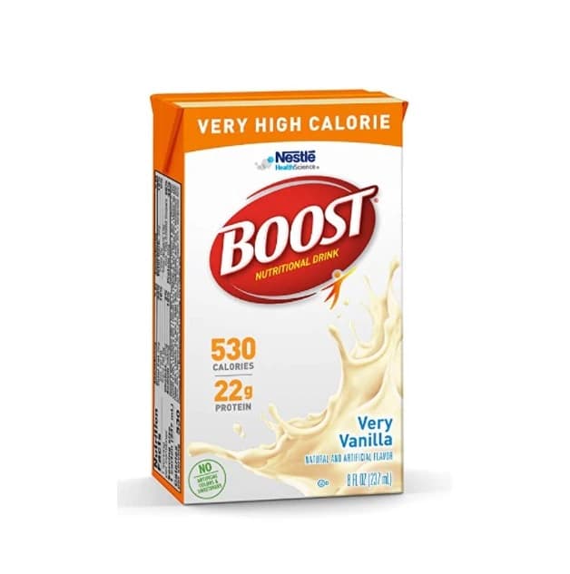 Boost VHC Very Vanilla Nutrition Drink, 8 oz Cartons, 24/Case - Boost VHC Very Vanilla - Image 1
